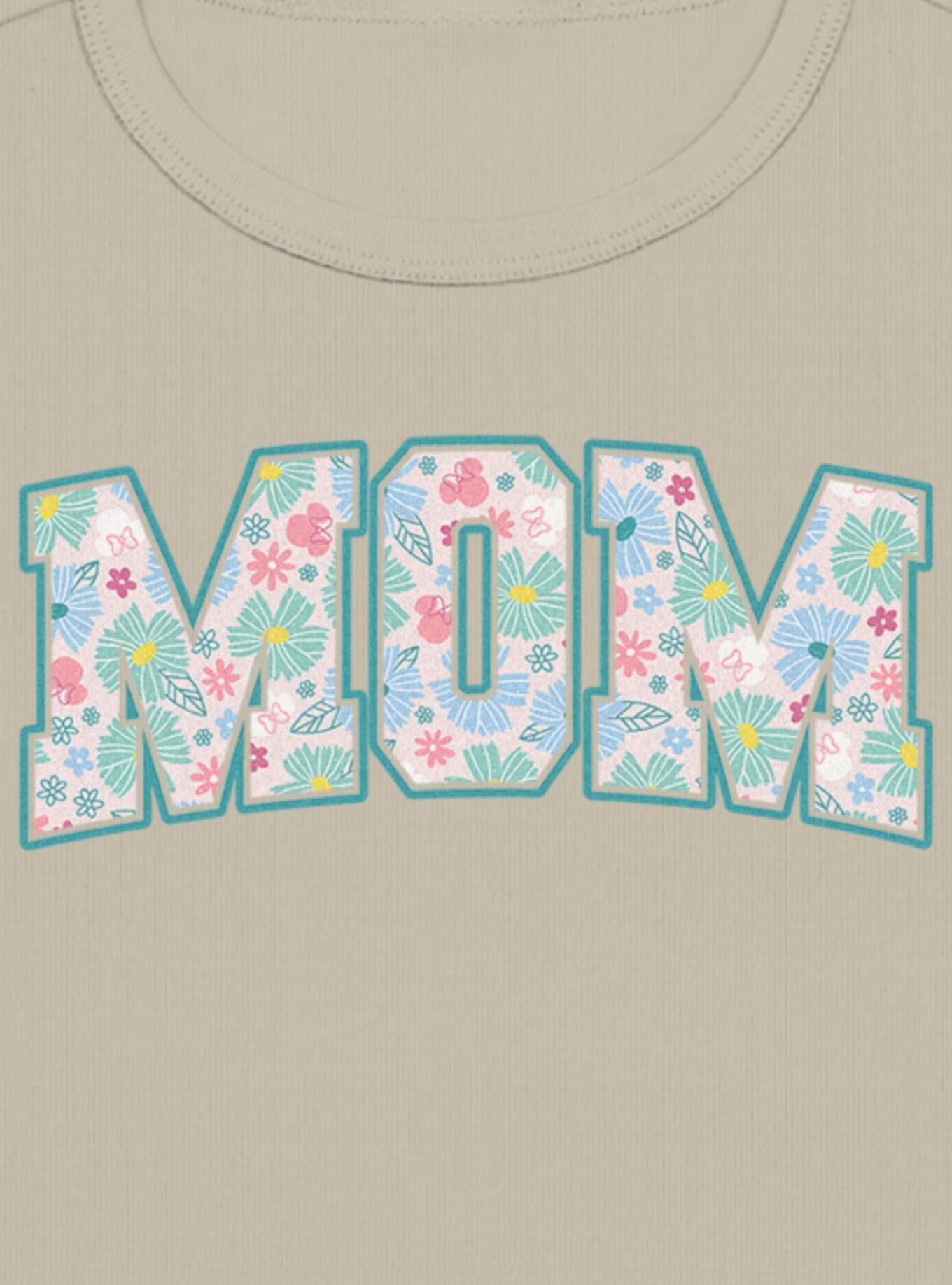 Disney Minnie Mouse Mom Collegiate Flower Print Girls Baby T-Shirt, , hi-res