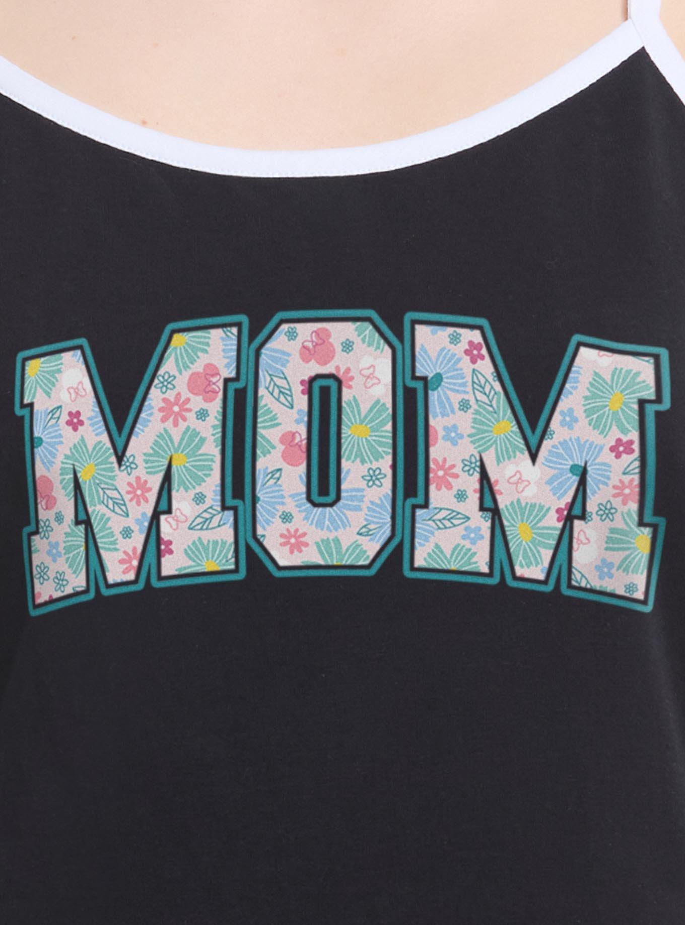 Disney Minnie Mouse Mom Collegiate Flower Print Girls Cami, , hi-res