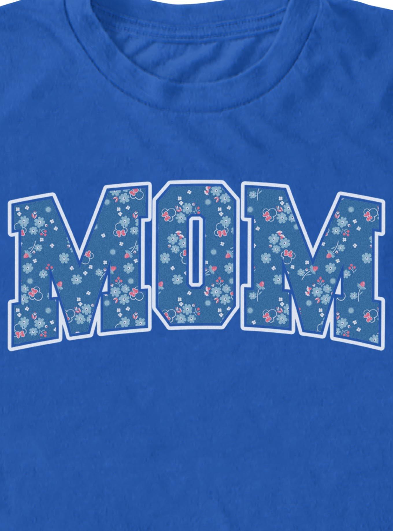 Disney Minnie Mouse Mom Collegiate Flower Pattern T-Shirt, , hi-res