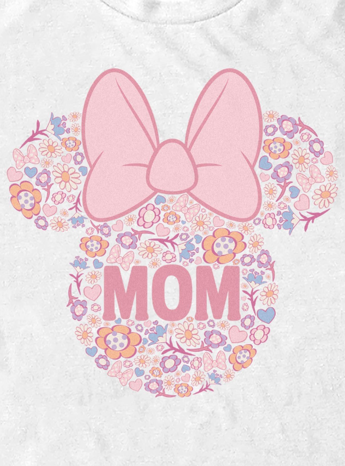 Disney Minnie Mouse Mom Flower Pattern T-Shirt, , hi-res