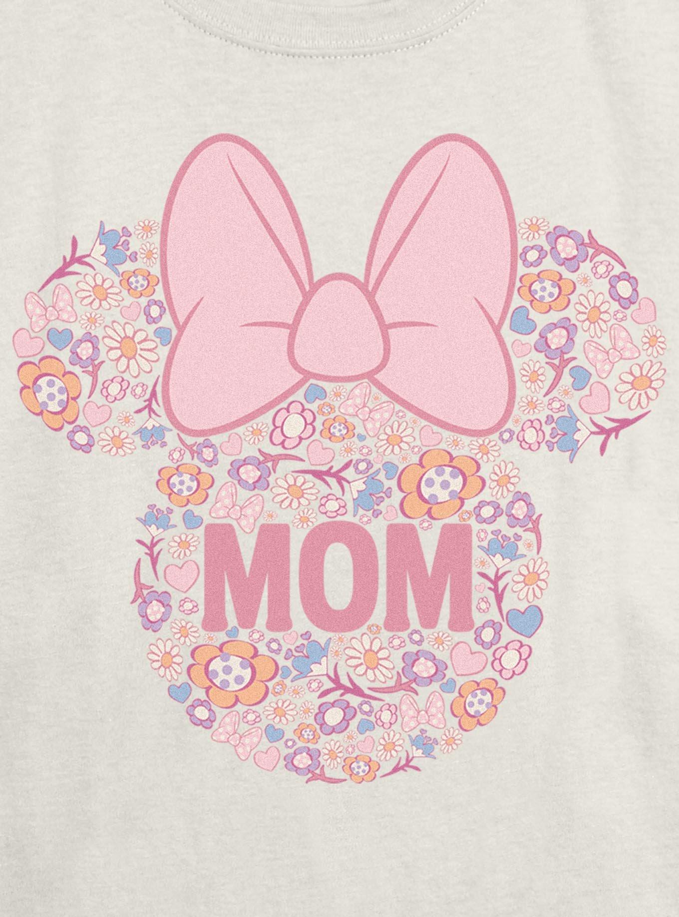 Disney Minnie Mouse Mom Flower Pattern Girls Skimmer T-Shirt, , hi-res