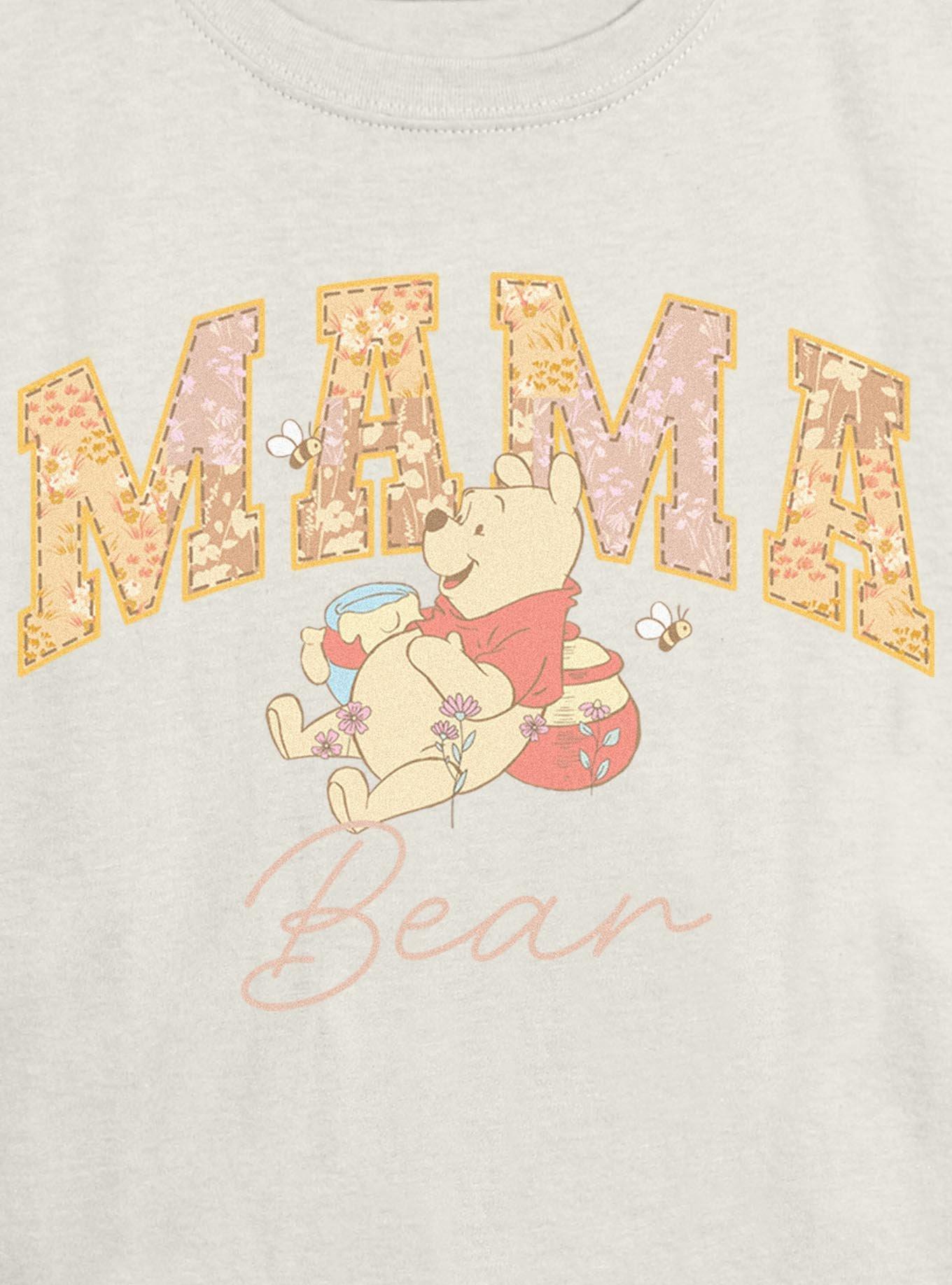 Disney Winnie The Pooh Mama Collegiate Bear Girls Skimmer T-Shirt, , hi-res