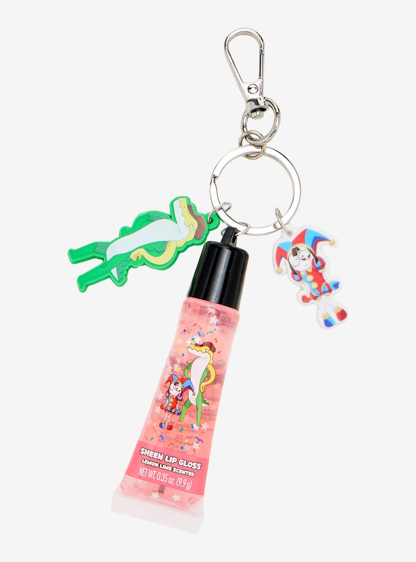 The Amazing Digital Circus Gummigoo & Pomni Lip Gloss Keychain, , alternate - view 3