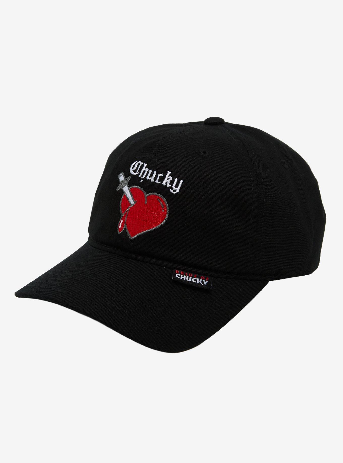 Bride Of Chucky Pierced Heart Dad Cap, , hi-res