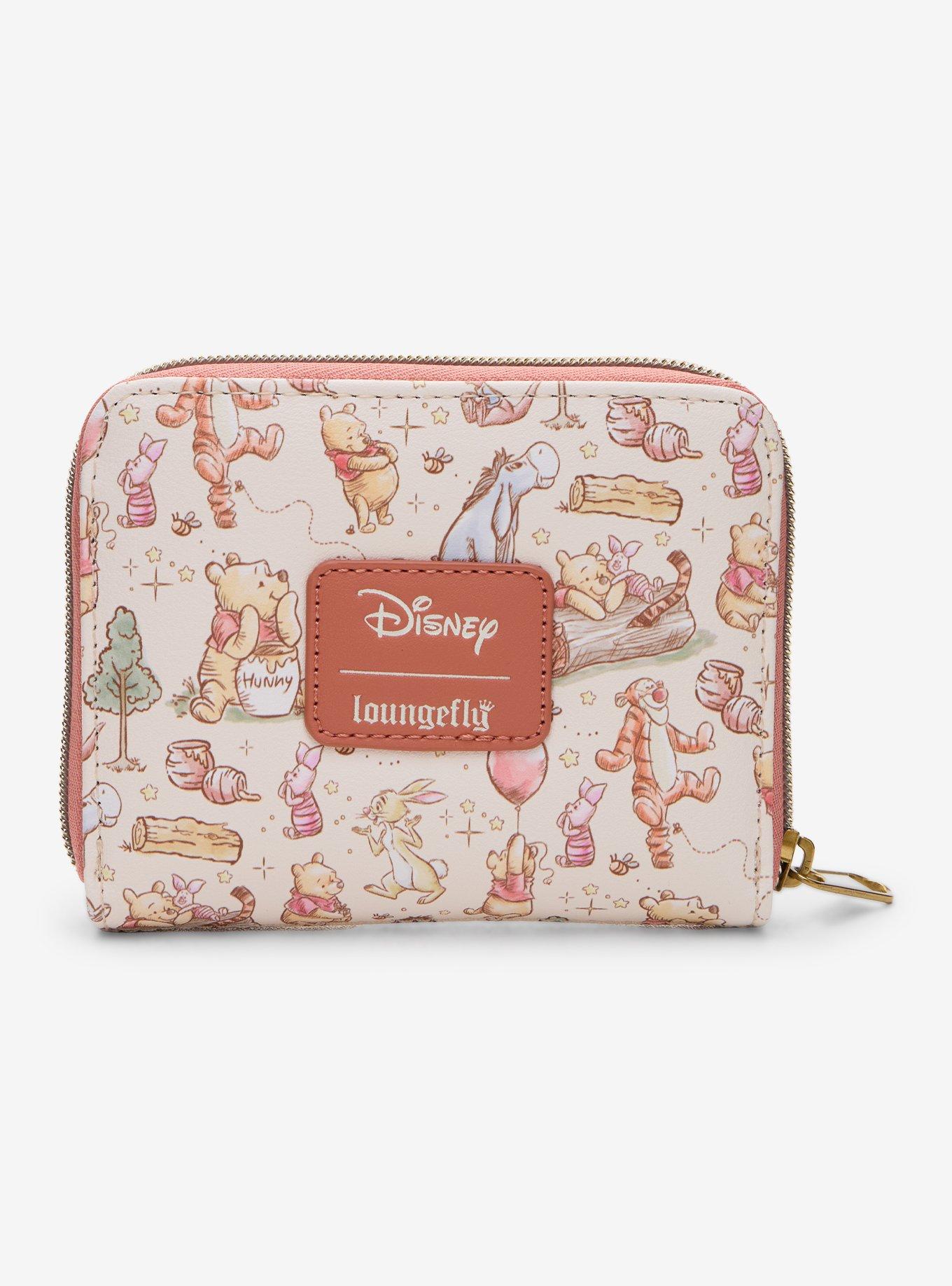 Loungefly Disney Winnie The Pooh Character Sketch Mini Zipper Wallet, , alternate - view 3