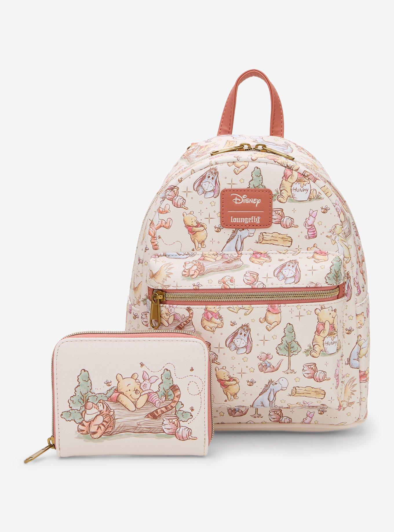 Loungefly Disney Winnie The Pooh Character Sketch Mini Zipper Wallet, , alternate - view 5