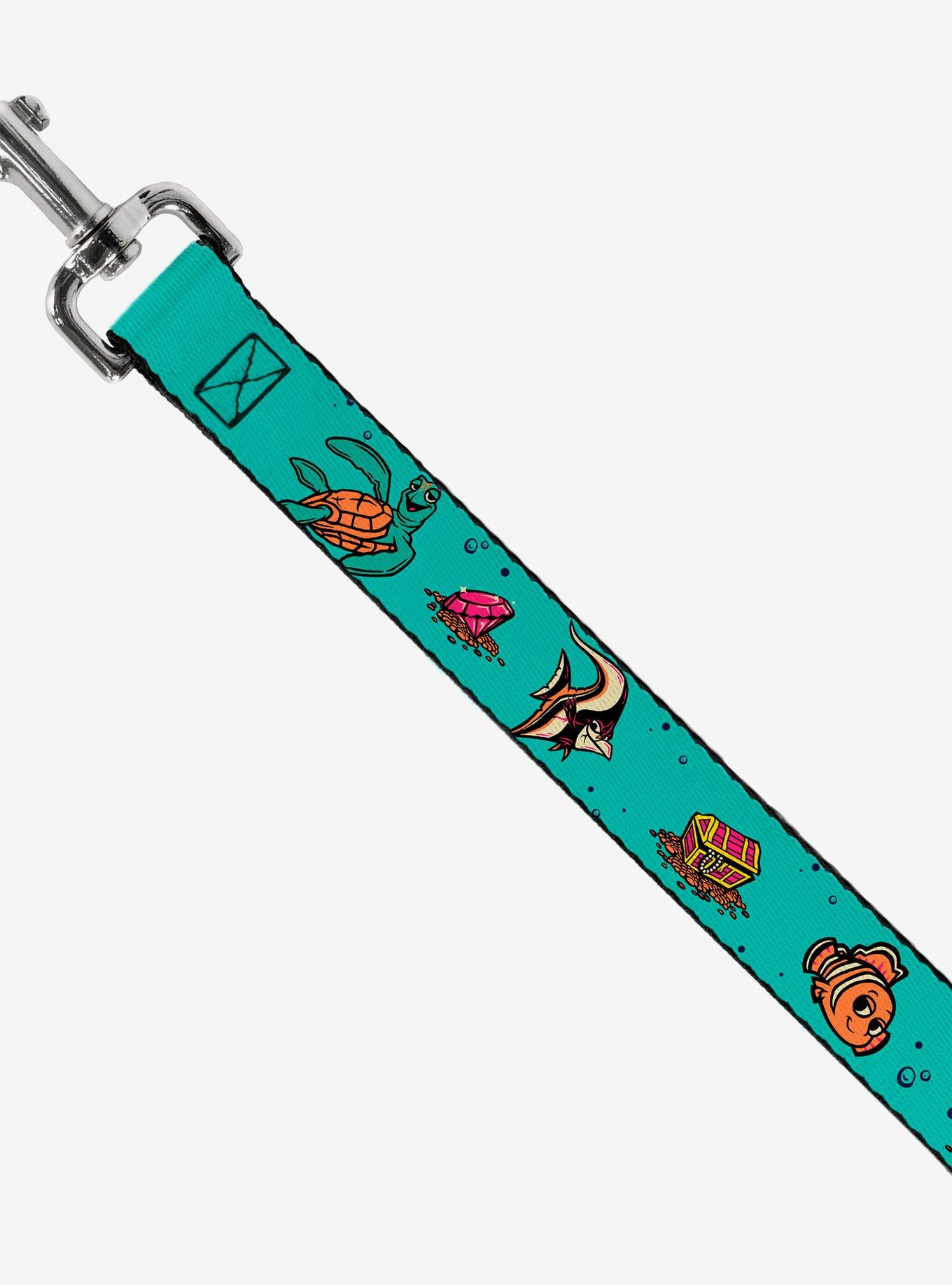 Disney Finding Nemo Fish and Under Sea Treasures Dog Leash, BLUE, alternate