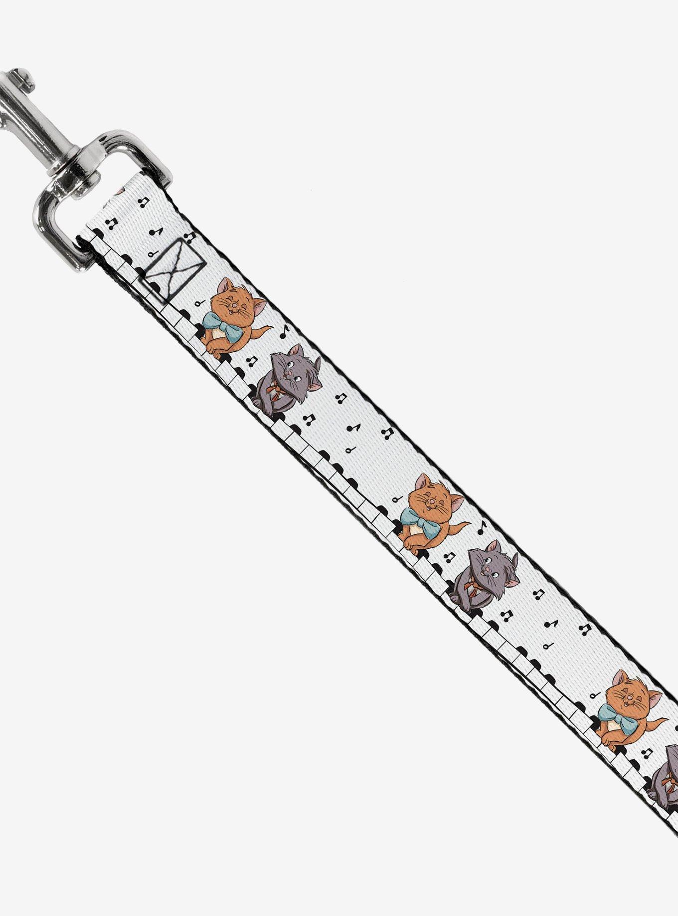 Disney Aristocats Toulouse and Berlioz Piano Pose and Musical Notes Dog Leash, MULTI, alternate