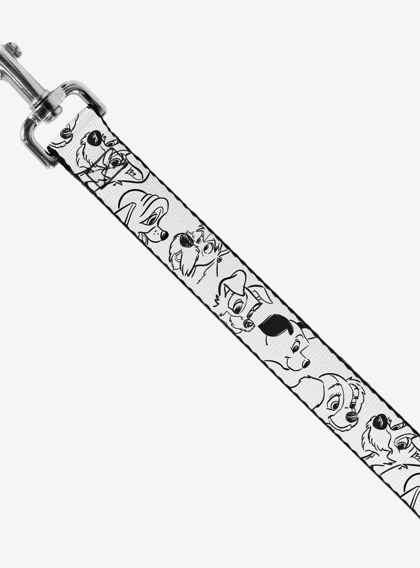 Disney Dogs Face Outlines Dog Leash, MULTI, alternate