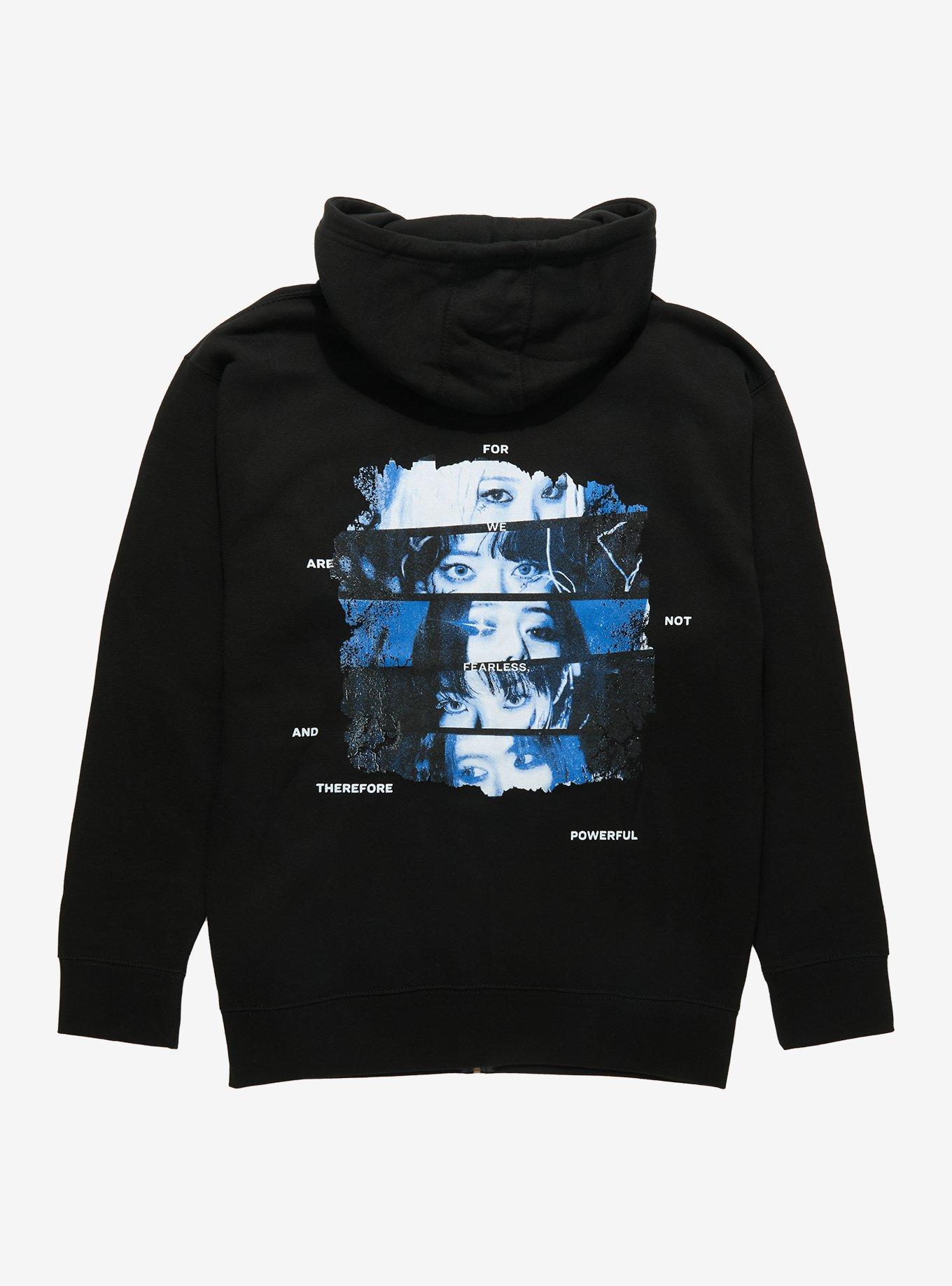 LE SSERAFIM PUREFLOW Eye Panels Hoodie Hot Topic Exclusive, , hi-res