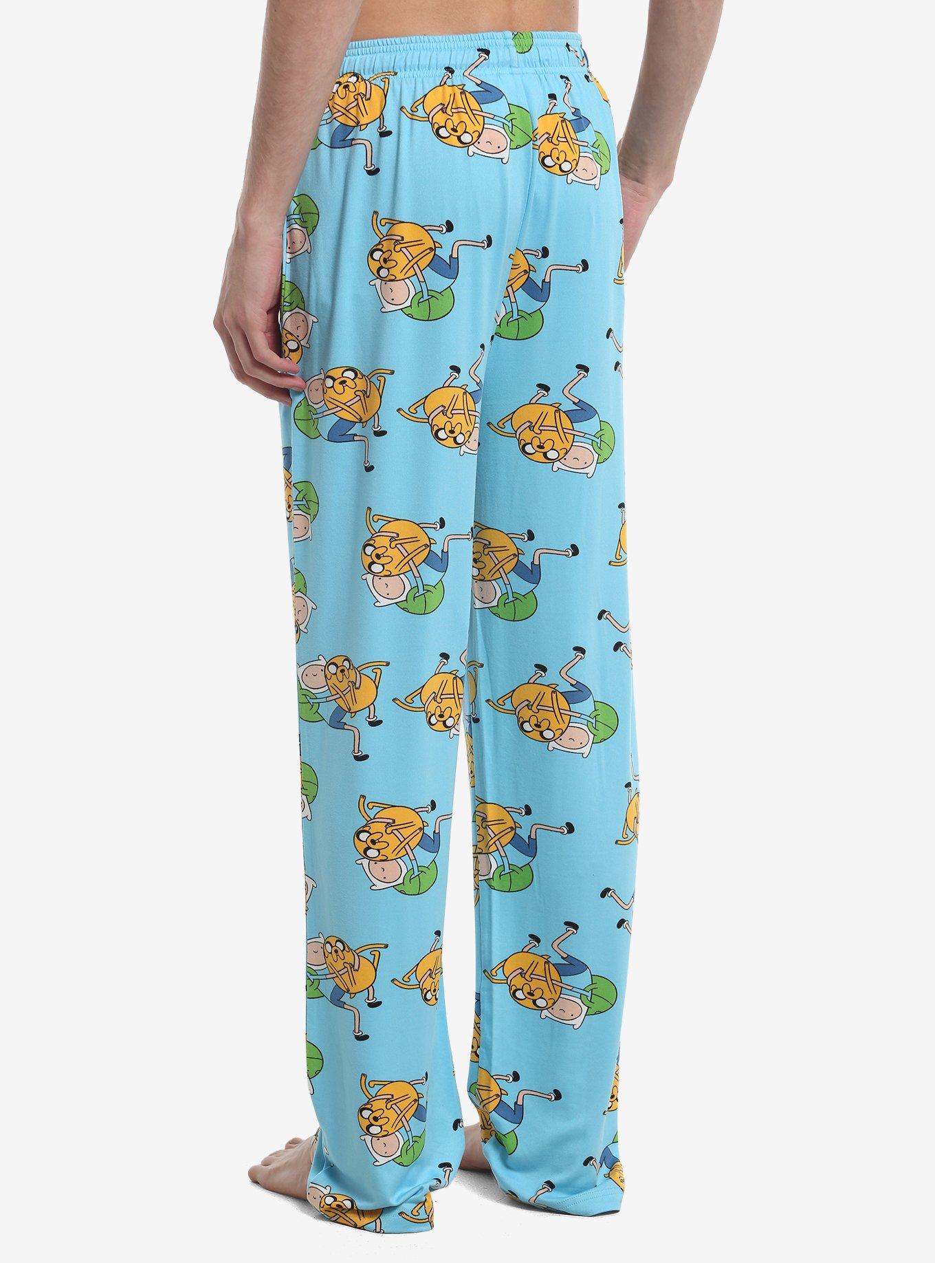 Adventure Time Jake & Finn Blue Pajama Pants, MULTI, alternate - view 2