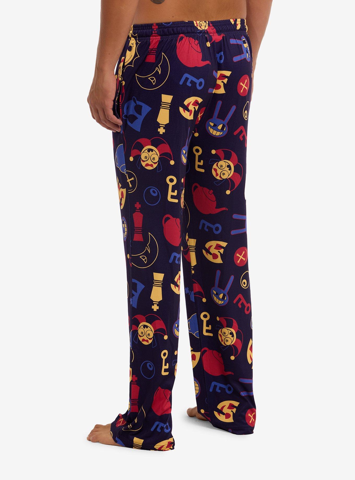 The Amazing Digital Circus Icons Pajama Pants, NAVY, alternate - view 2