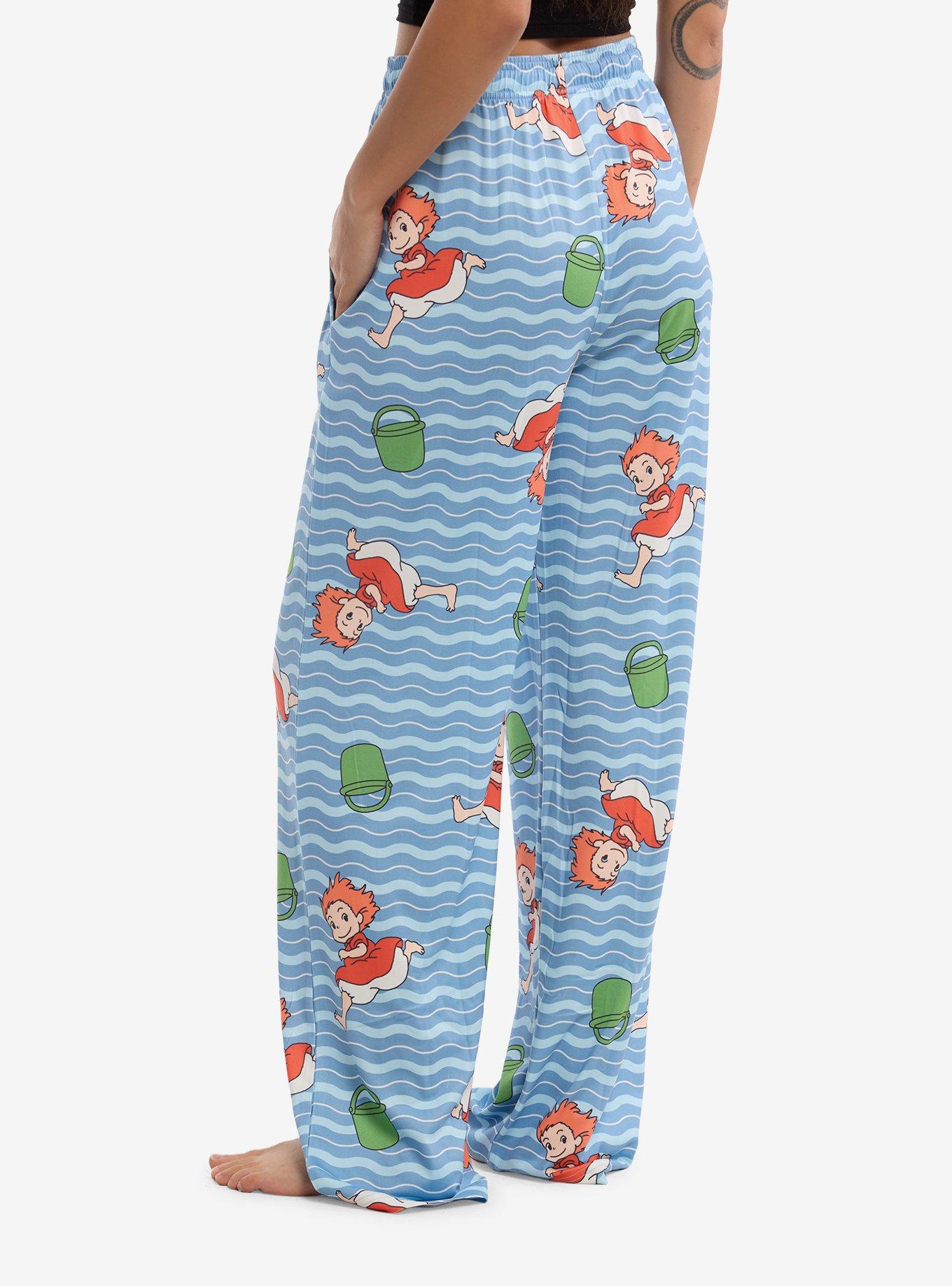 Studio Ghibli&reg; Ponyo Wave Pajama Pants, BLUE, alternate - view 2