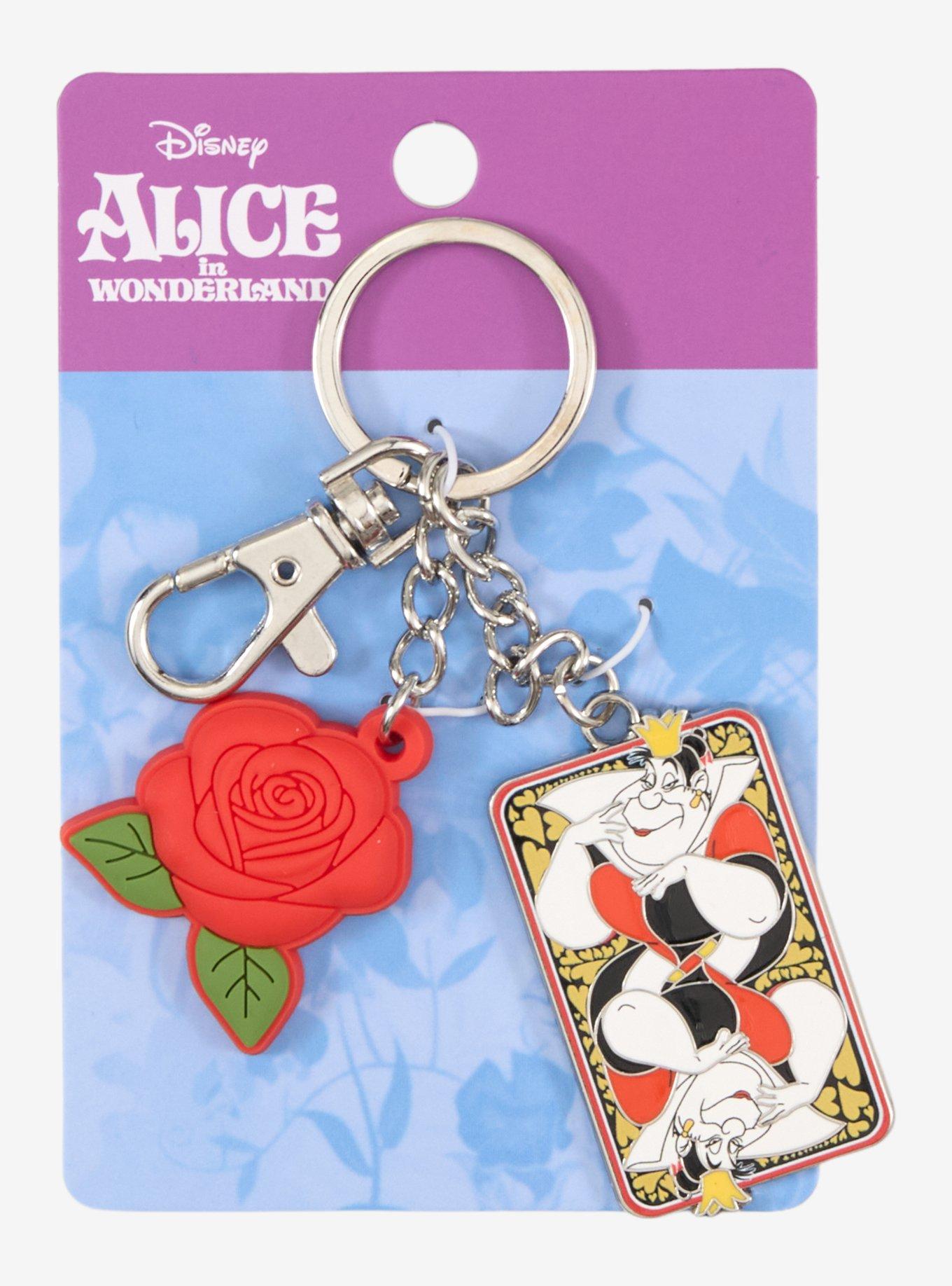 Disney Alice in Wonderland Queen of Hearts Multi-Charm Keychain - BoxLunch Exclusive, , alternate - view 3