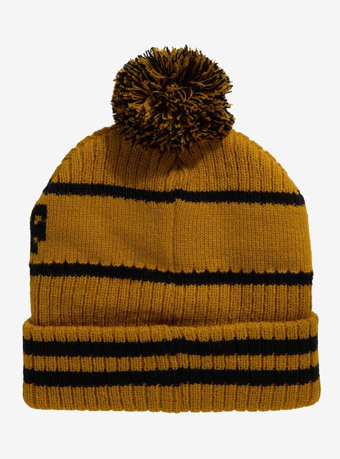 Harry Potter Hufflepuff Varsity Pom Beanie, , alternate - view 2