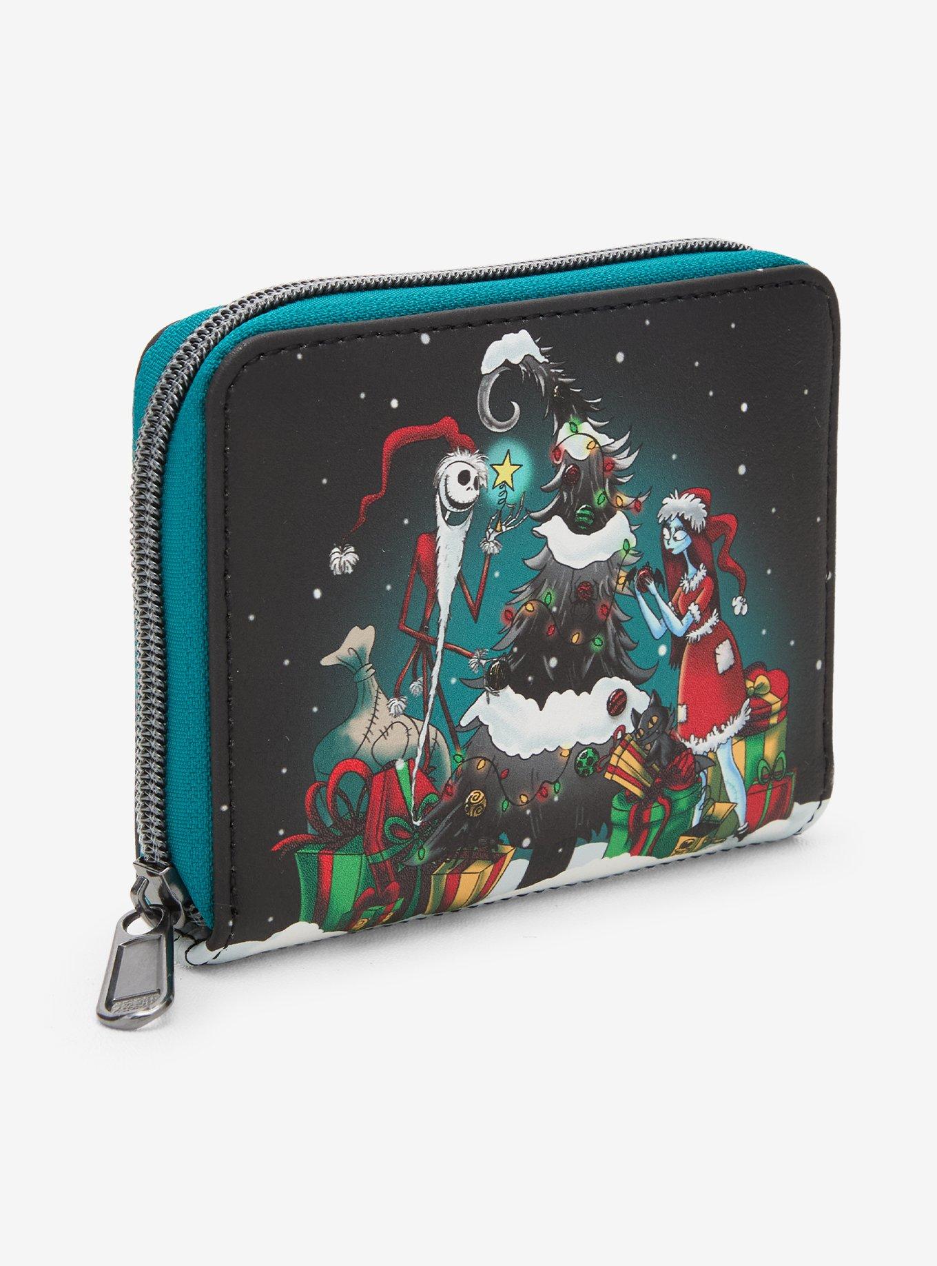 Loungefly The Nightmare Before Christmas Jack & Sally Christmas Mini Zipper Wallet Hot Topic Exclusive, , alternate - view 2