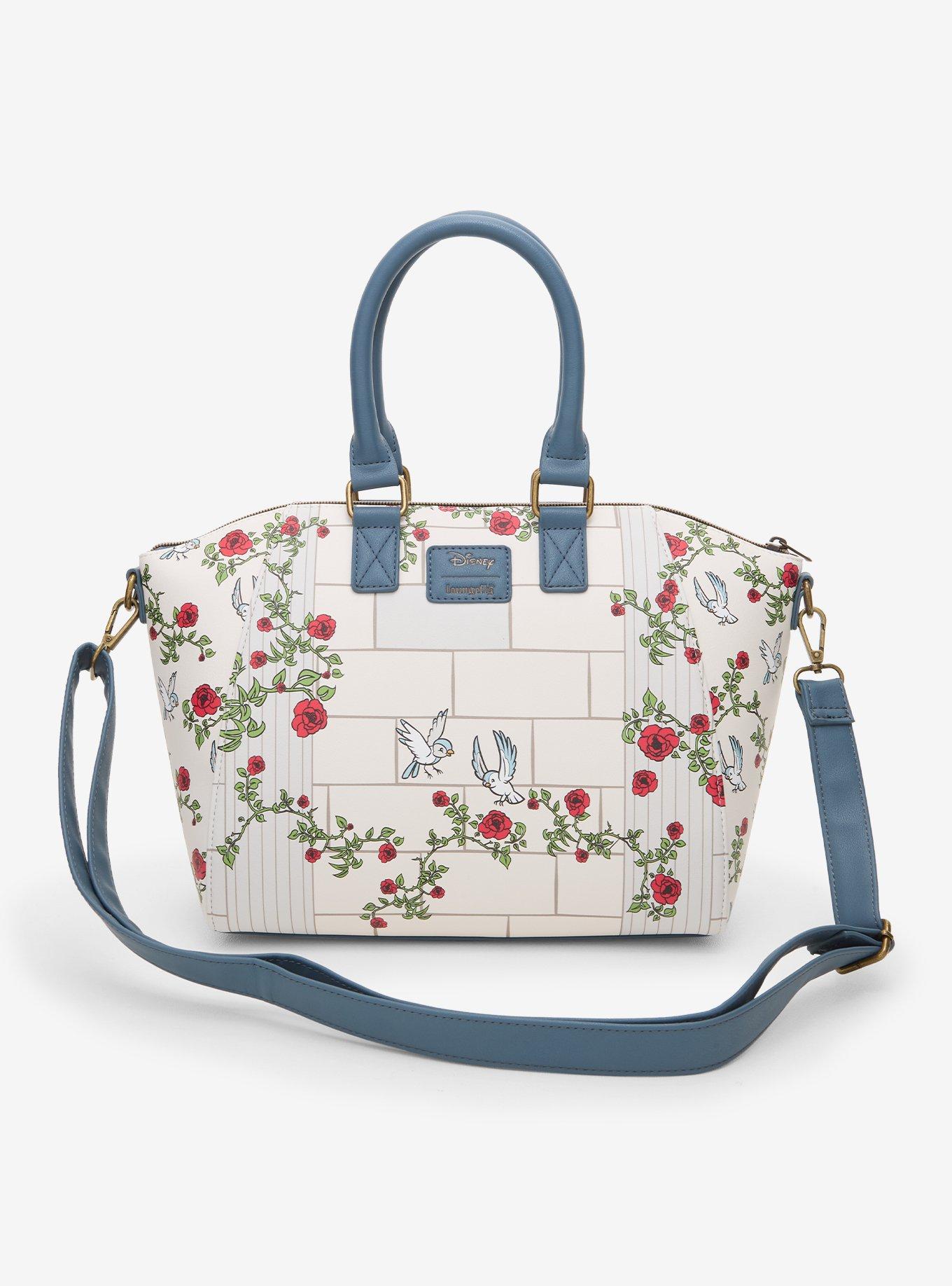 Loungefly Disney Beauty And The Beast Mosaic Satchel Bag, , alternate - view 3