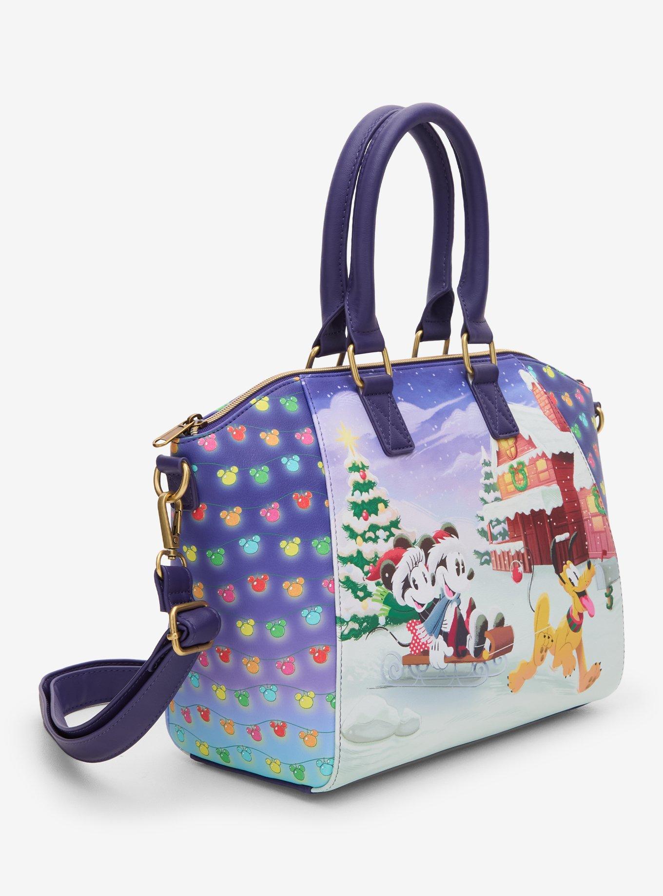 Loungefly Disney Mickey Mouse Trio Sled Satchel Bag Hot Topic Exclusive, , alternate - view 2