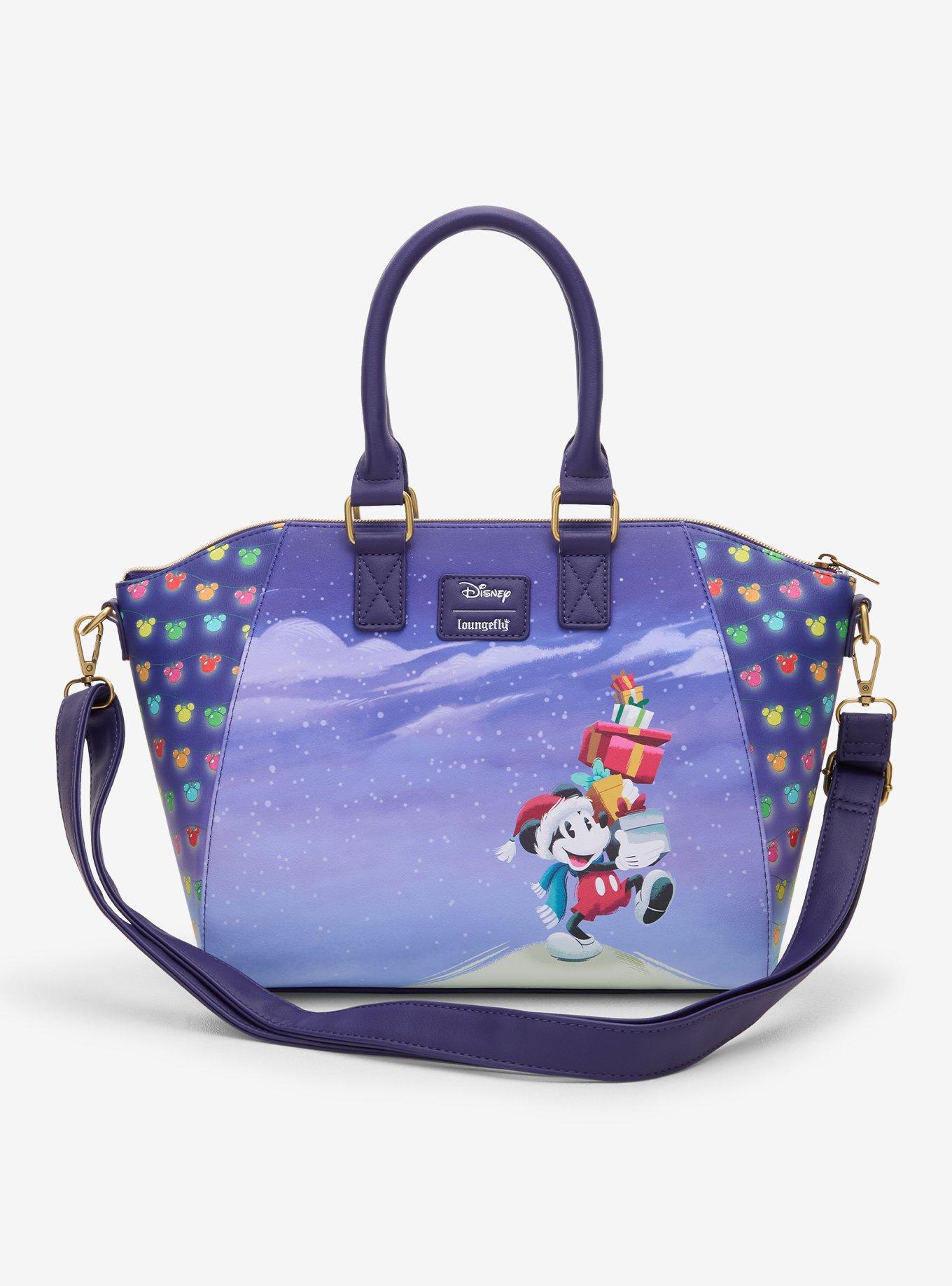 Loungefly Disney Mickey Mouse Trio Sled Satchel Bag Hot Topic Exclusive, , alternate - view 3