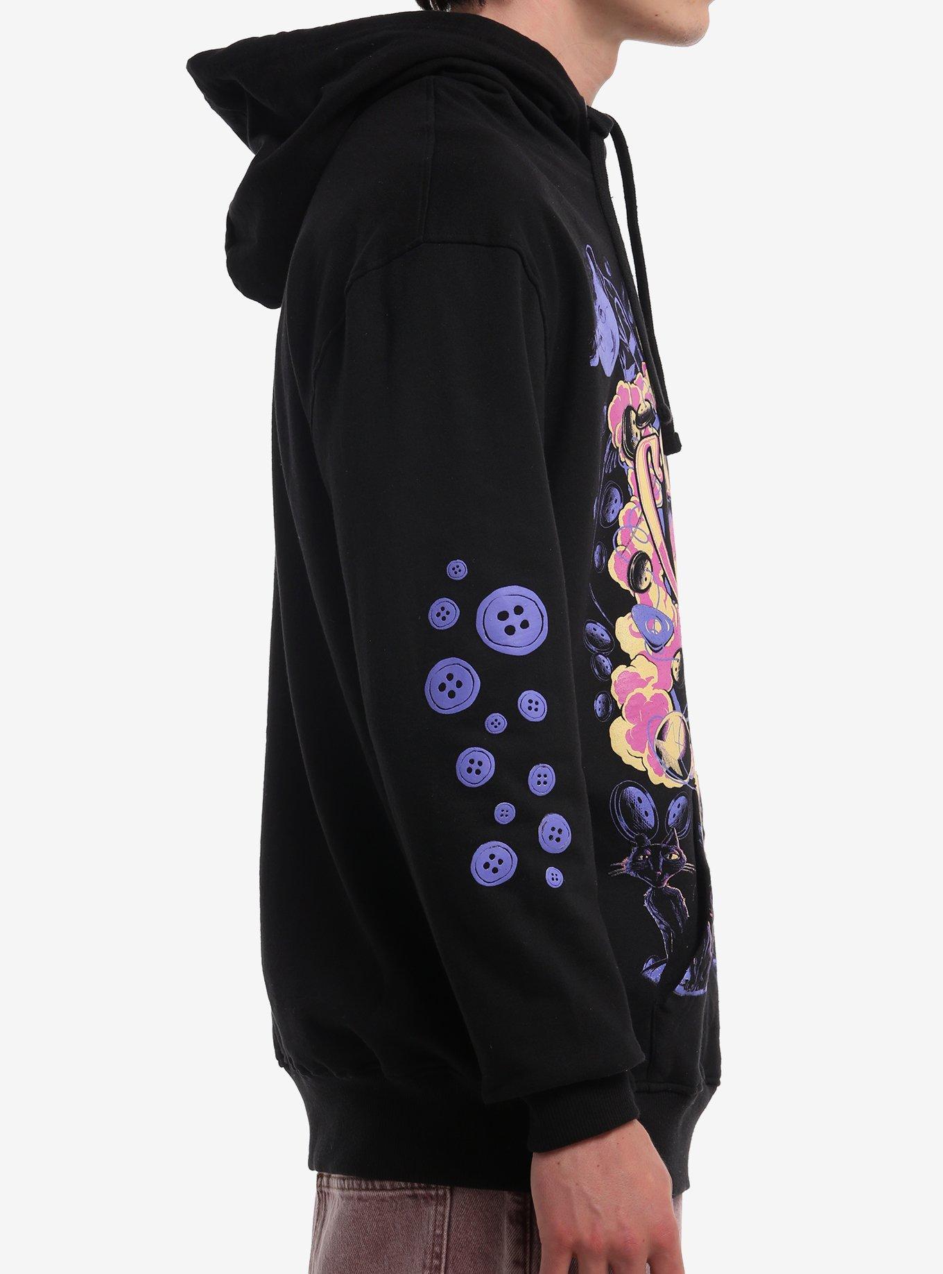 Coraline Tonal Character Frame Hoodie, BLACK, alternate - view 4
