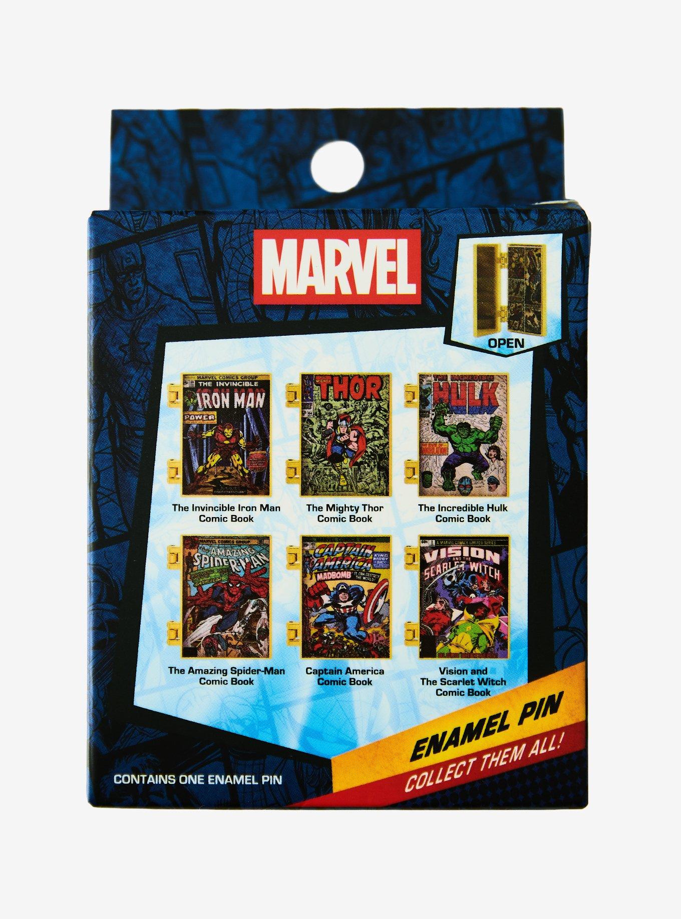 Marvel Comic Books Hinged Blind Box Enamel Pin - BoxLunch Exclusive, , alternate - view 3