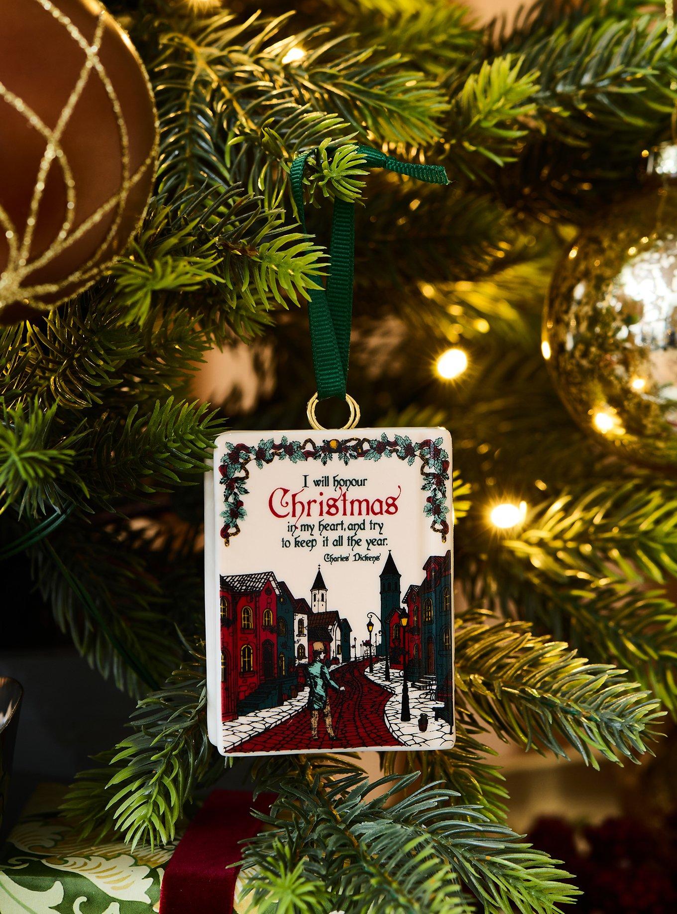 A Christmas Carol Book Ceramic Ornament, , alternate - view 2