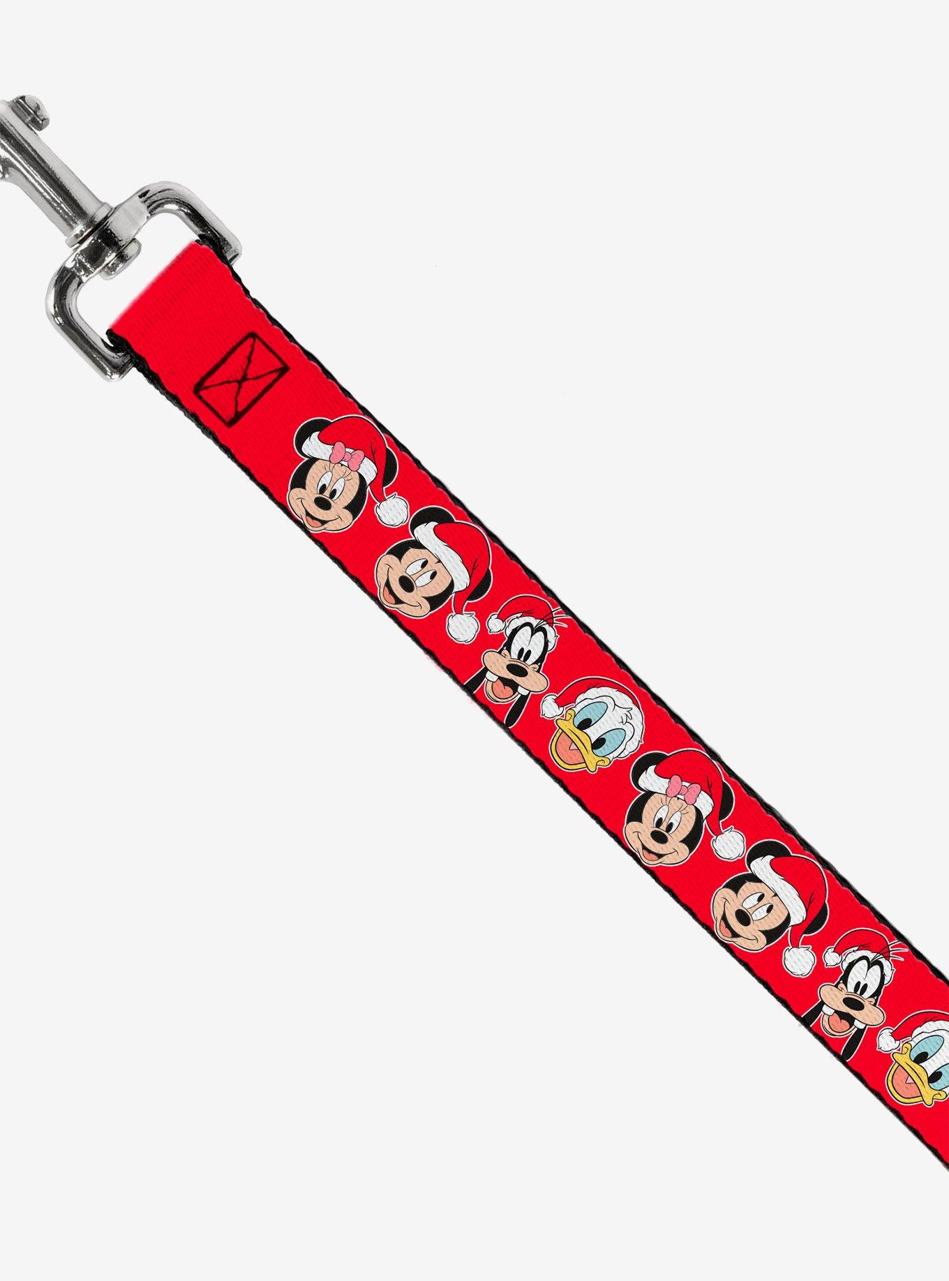 Disney Christmas Holiday Santa Hat Characters Dog Leash, , hi-res
