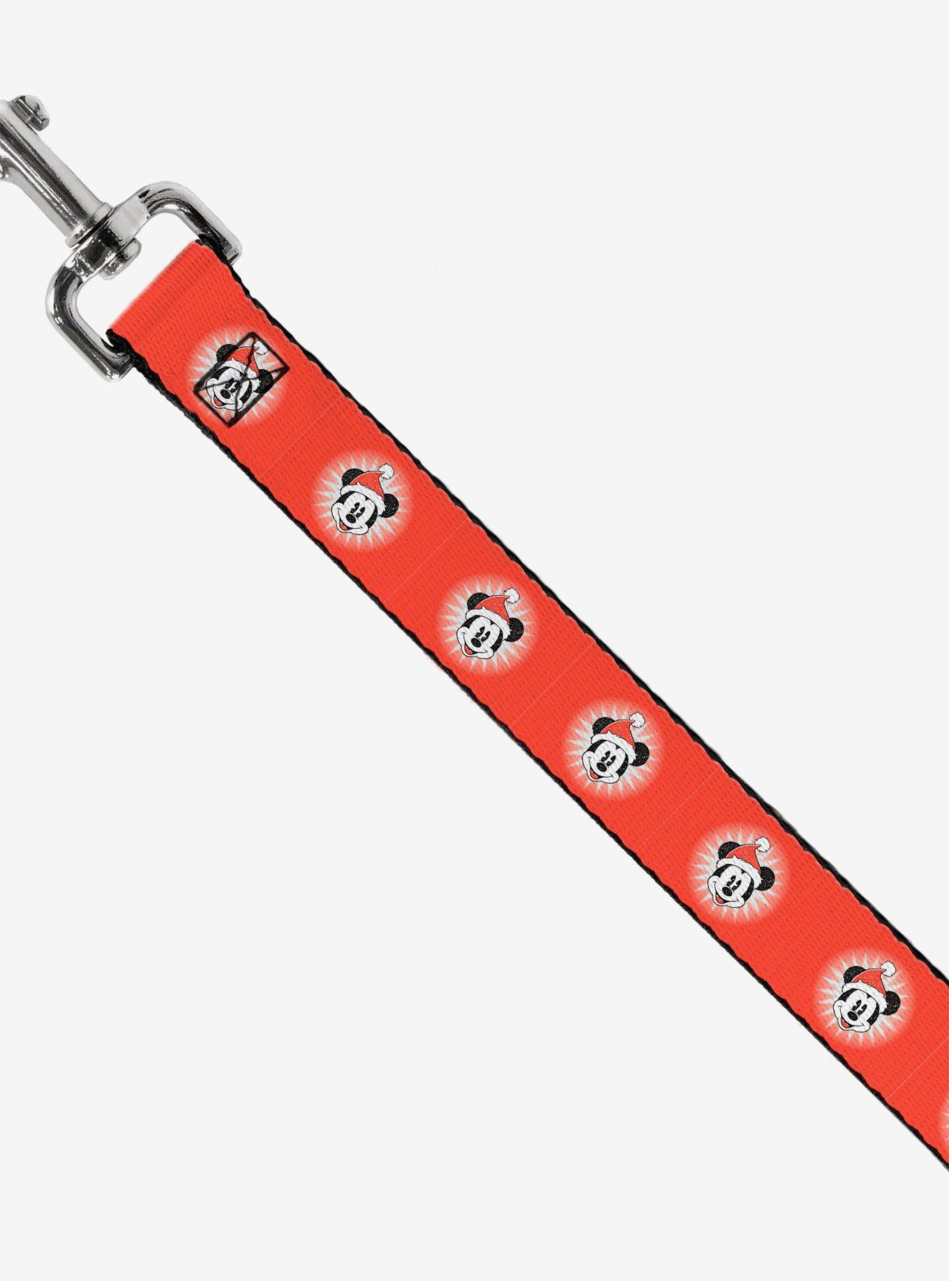 Disney Christmas Holiday Mickey Mouse Face Starburst Dog Leash, , hi-res