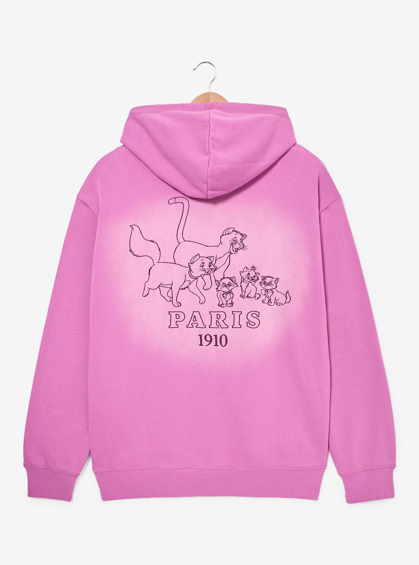 Disney The Aristocats Pink Ombre Zippered Hoodie - BoxLunch Exclusive, , alternate - view 2