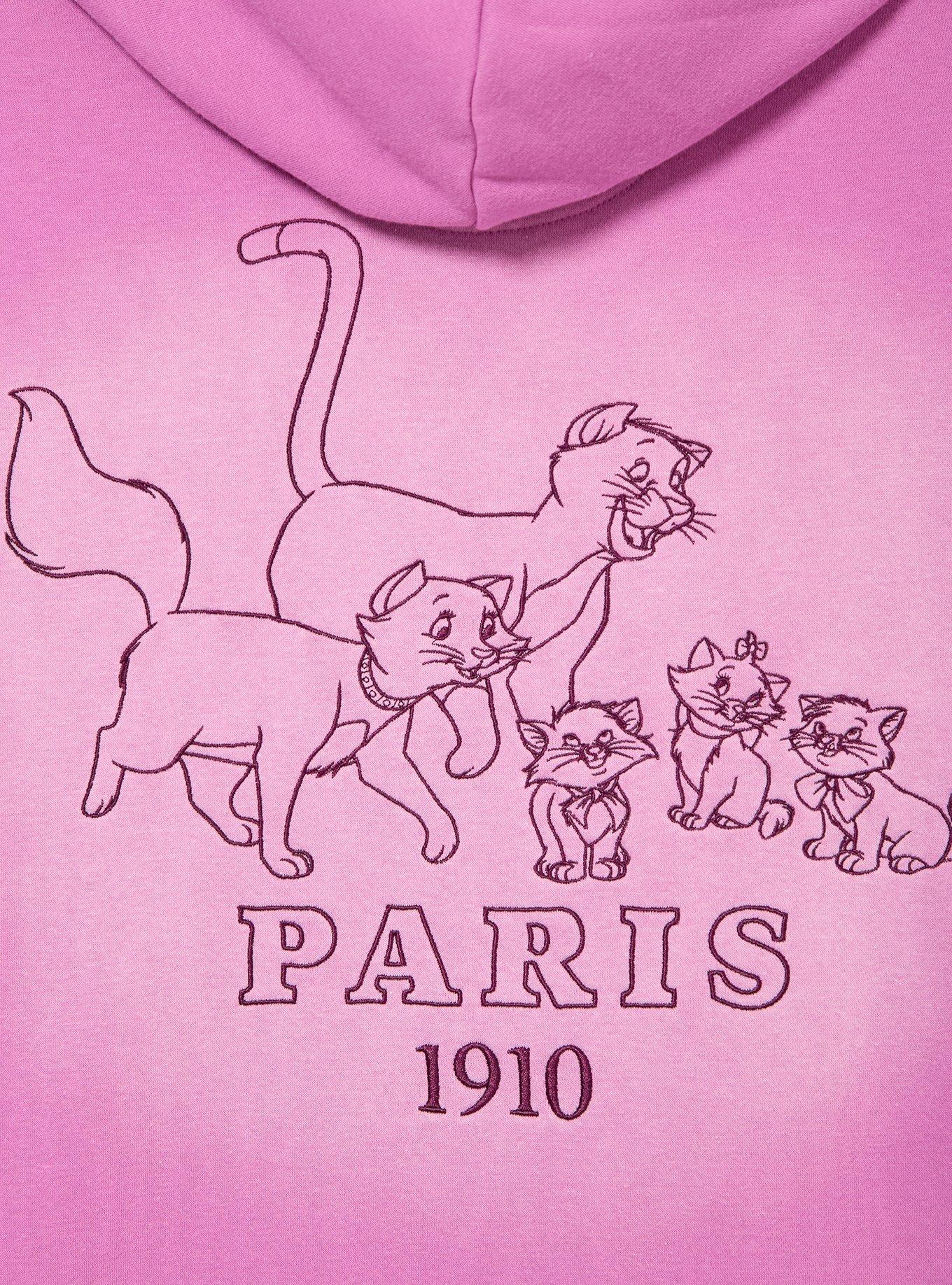 Disney The Aristocats Pink Ombre Zippered Hoodie - BoxLunch Exclusive, , alternate - view 4