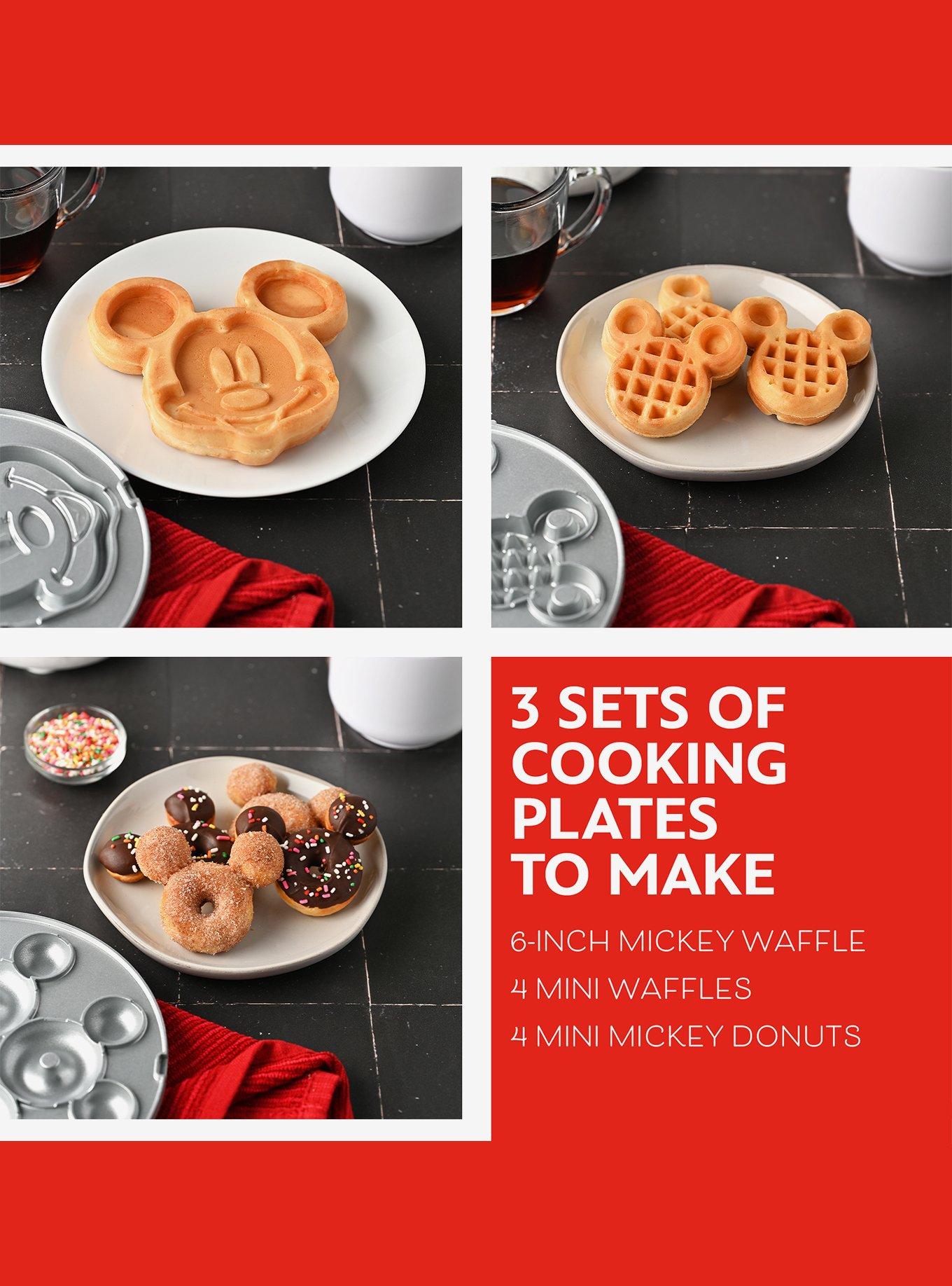Disney Mickey Mouse Waffle and Donut Maker with Removable Plates, , hi-res