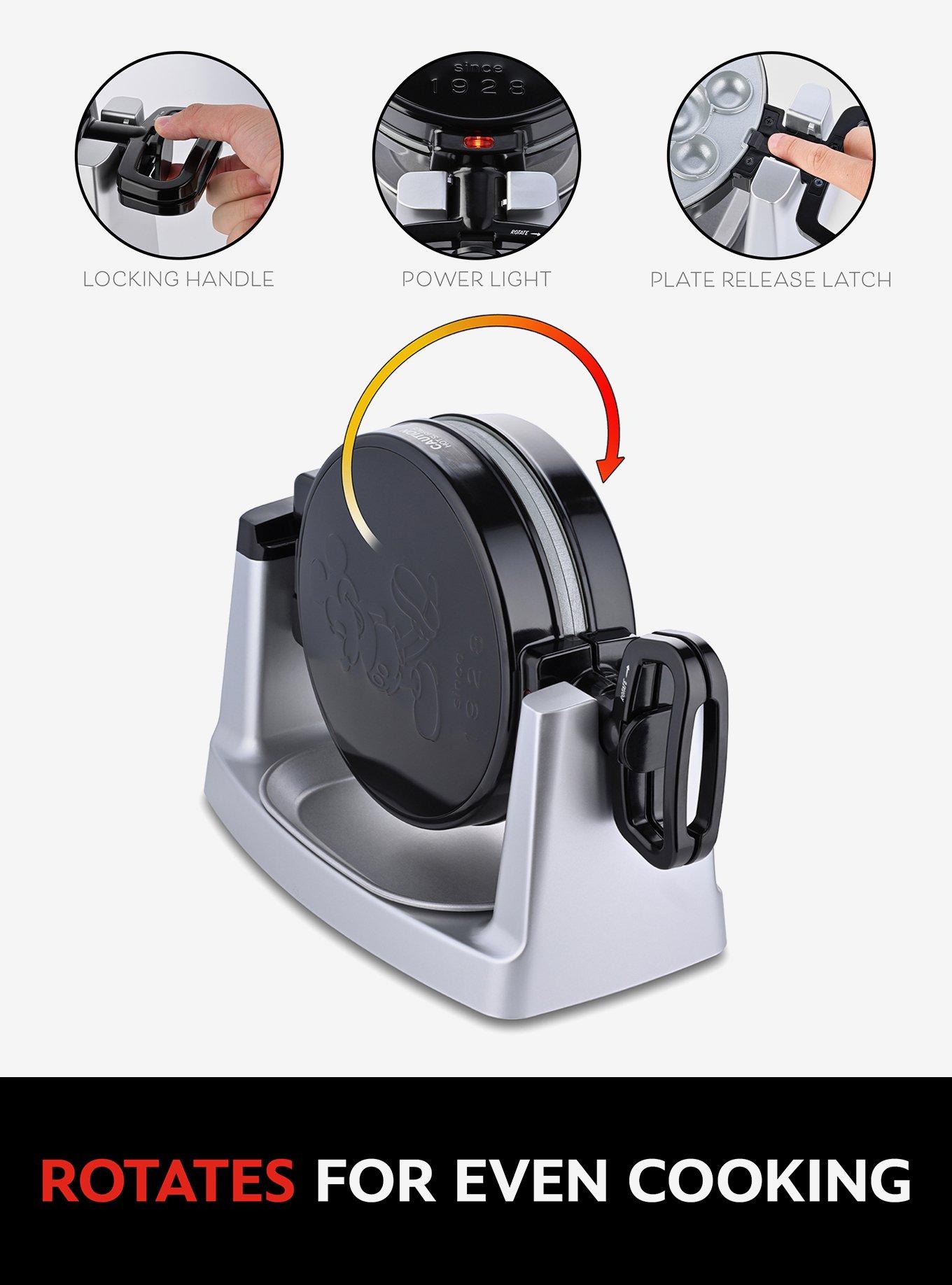 Disney Mickey Mouse Waffle and Donut Maker with Removable Plates, , alternate