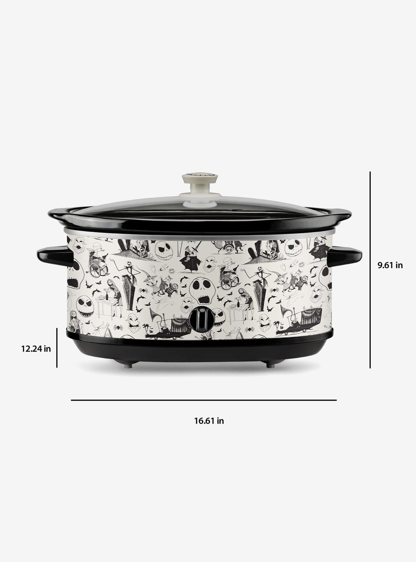 Disney Nightmare Before Christmas Sketch Pattern 7-Quart Slow Cooker, , alternate