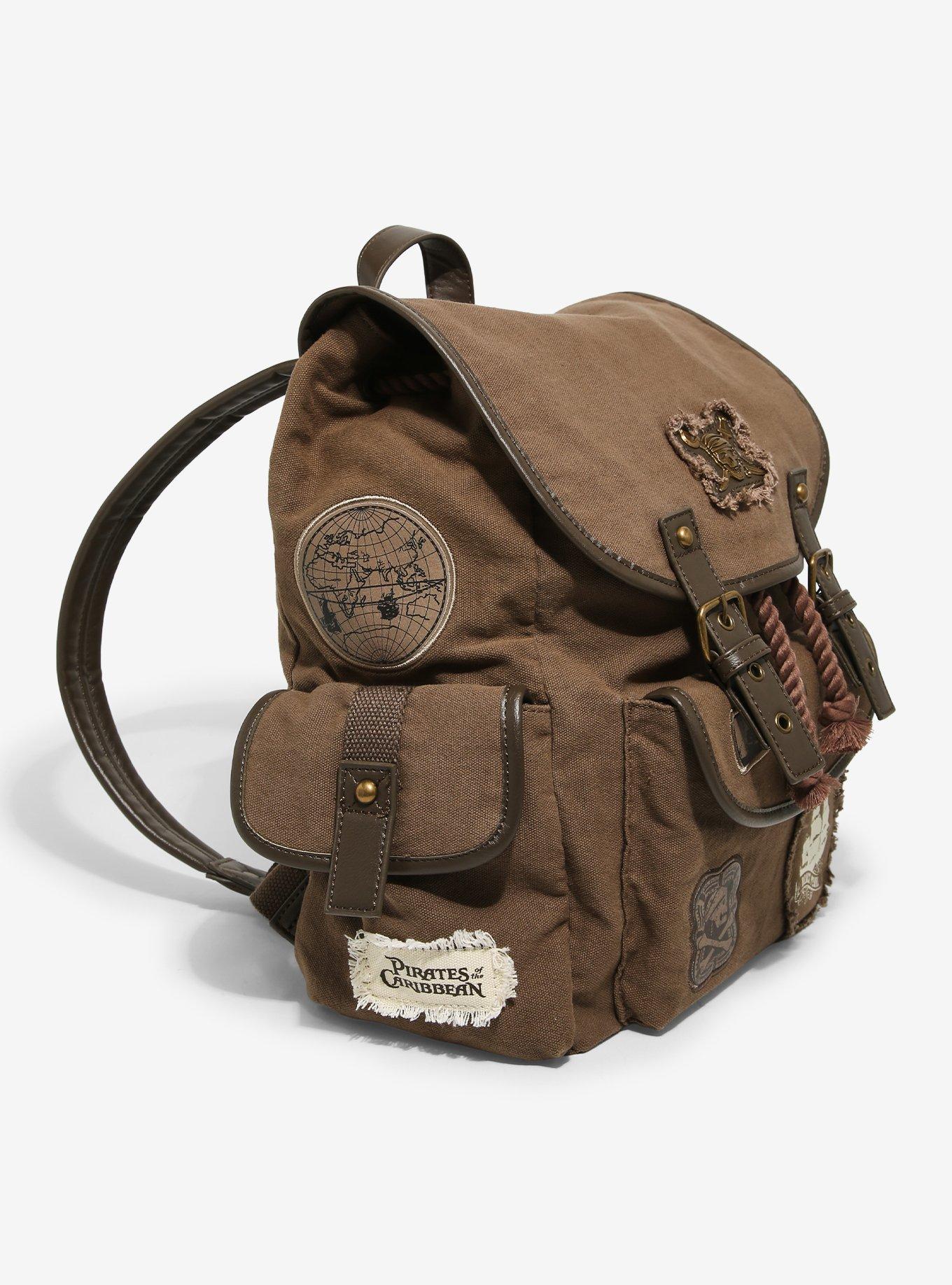 Disney The Pirates of the Caribbean Jack Sparrow Canvas Mini Backpack - BoxLunch Exclusive