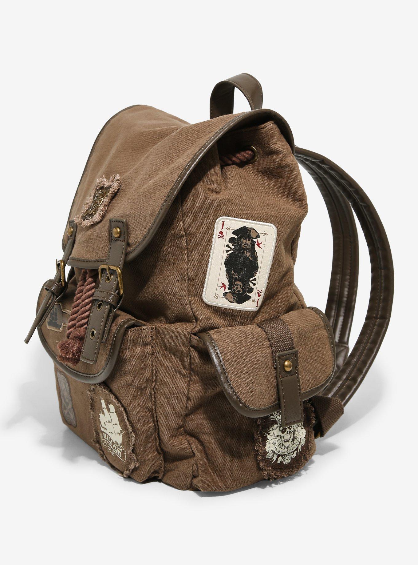 Disney The Pirates of the Caribbean Jack Sparrow Canvas Mini Backpack - BoxLunch Exclusive, , alternate - view 3