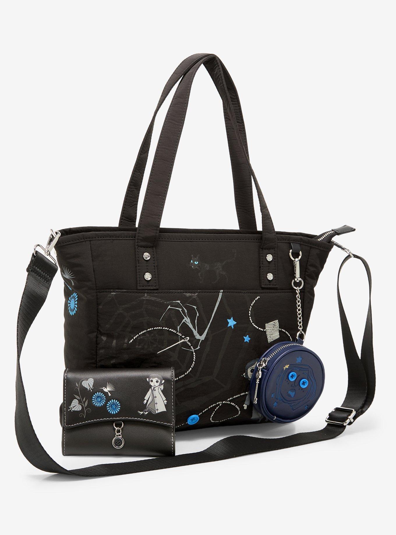 Coraline Large Tote Bag with Coin Purse - BoxLunch Exclusive, , alternate - view 5