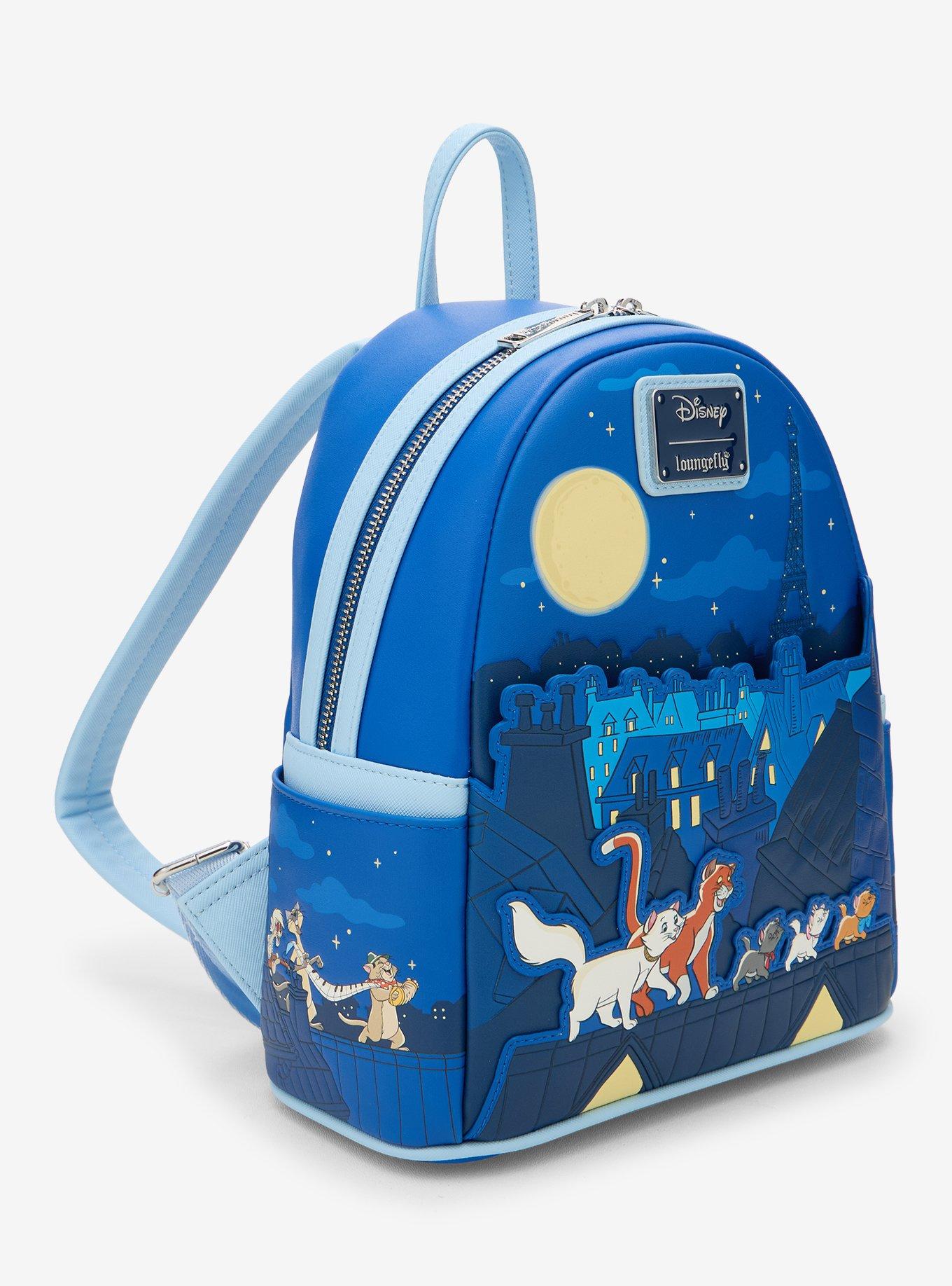 Loungefly Disney The Aristocats Night Scene Glow-In-The-Dark Mini Backpack - BoxLunch Exclusive, , alternate - view 3