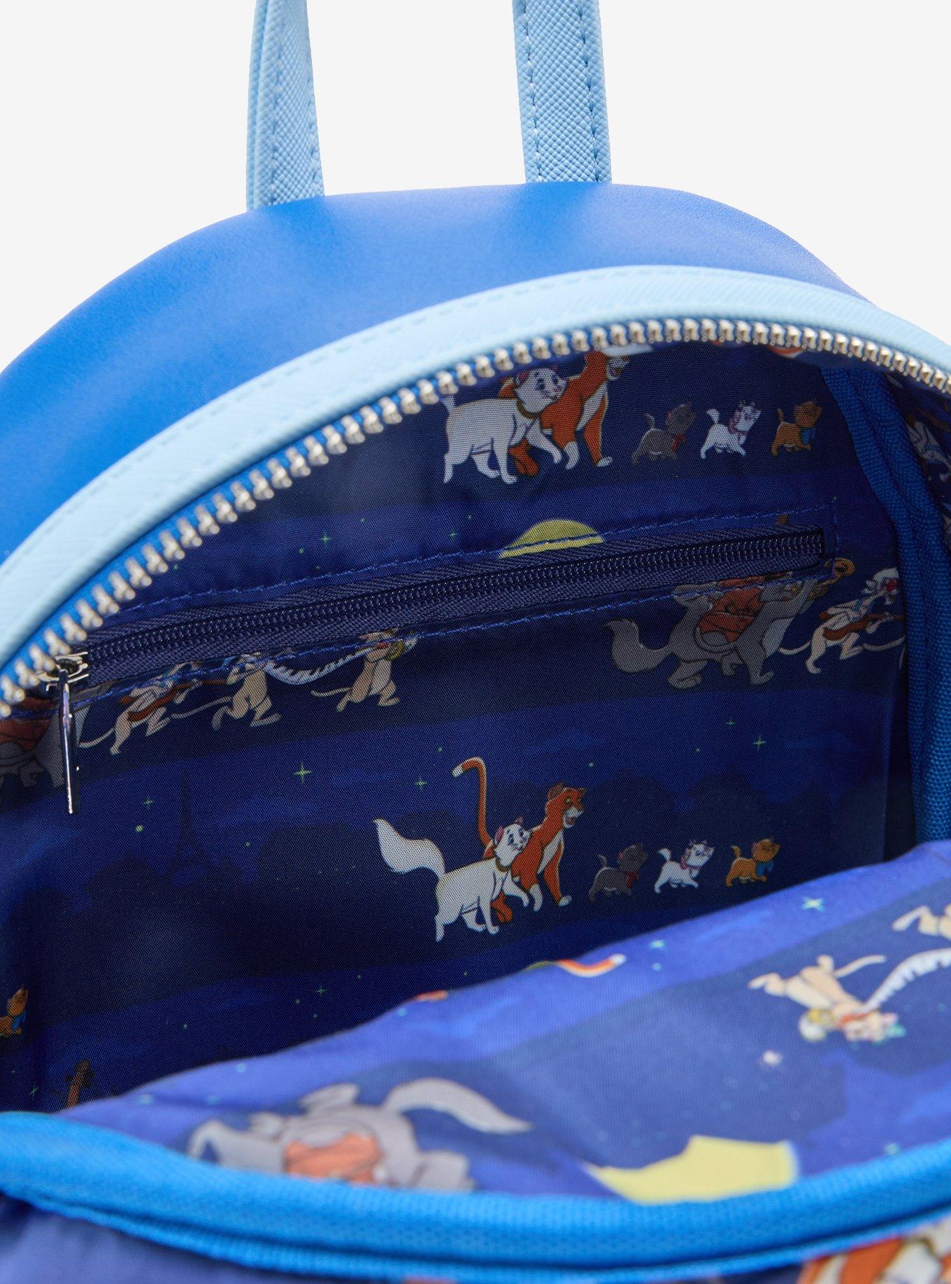 Loungefly Disney The Aristocats Night Scene Glow-In-The-Dark Mini Backpack - BoxLunch Exclusive, , alternate - view 5