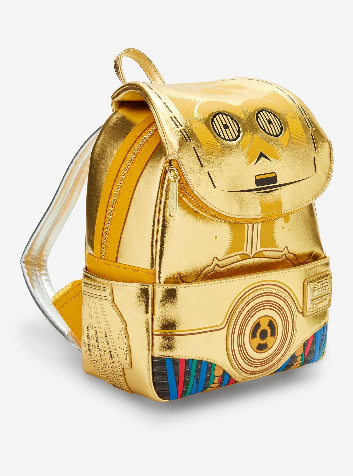Loungefly Star Wars C-3PO Glow-in-the-Dark Mini Backpack - BoxLunch Exclusive, , alternate - view 3