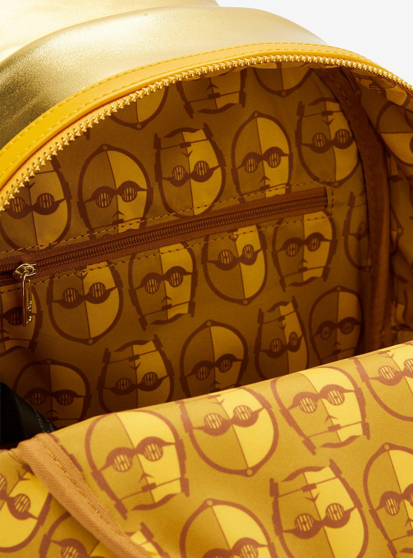 Loungefly Star Wars C-3PO Glow-in-the-Dark Mini Backpack - BoxLunch Exclusive, , alternate - view 5