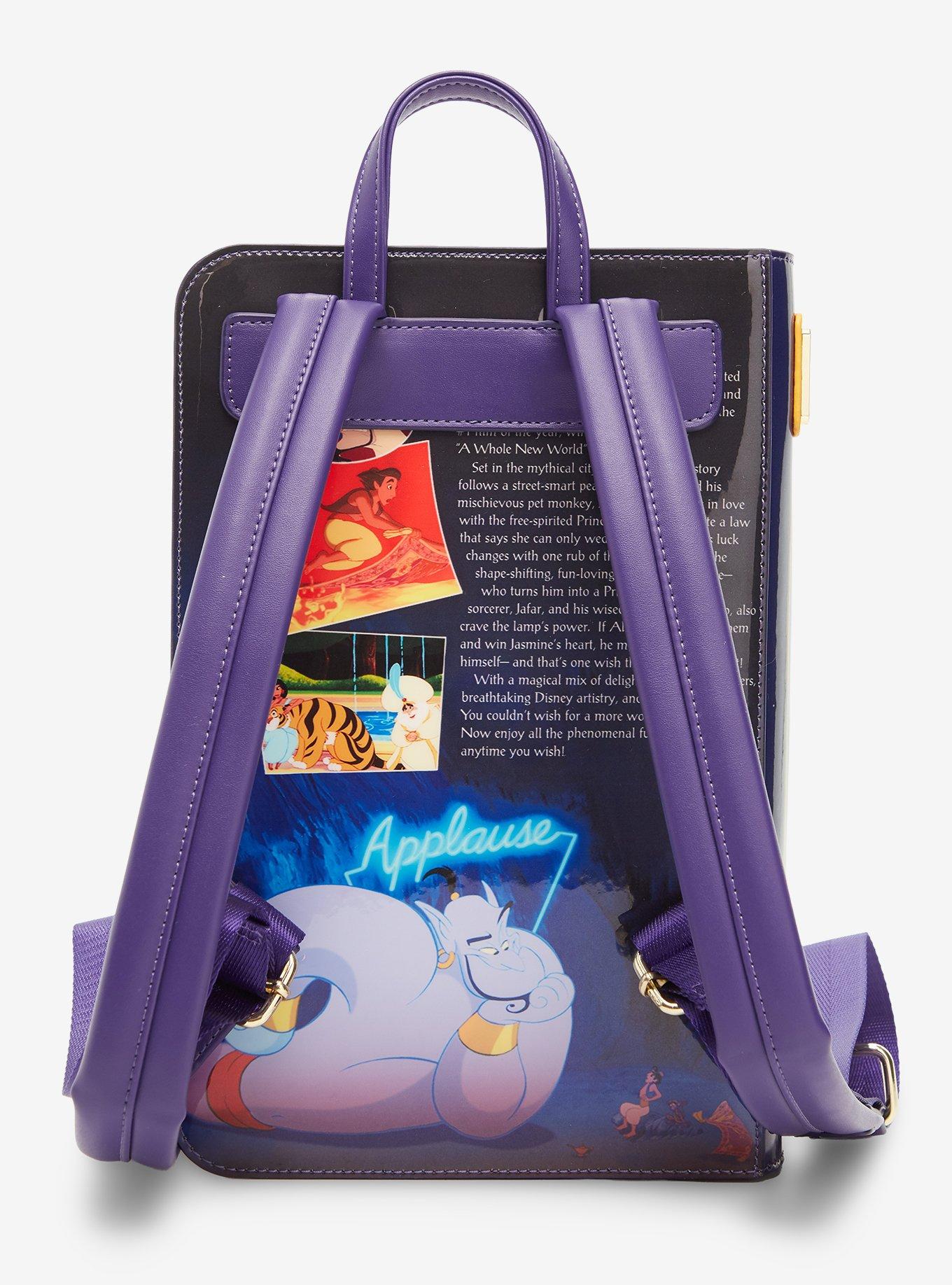 Loungefly Disney Aladdin VHS Cover Figural Mini Backpack - BoxLunch Exclusive, , alternate - view 3
