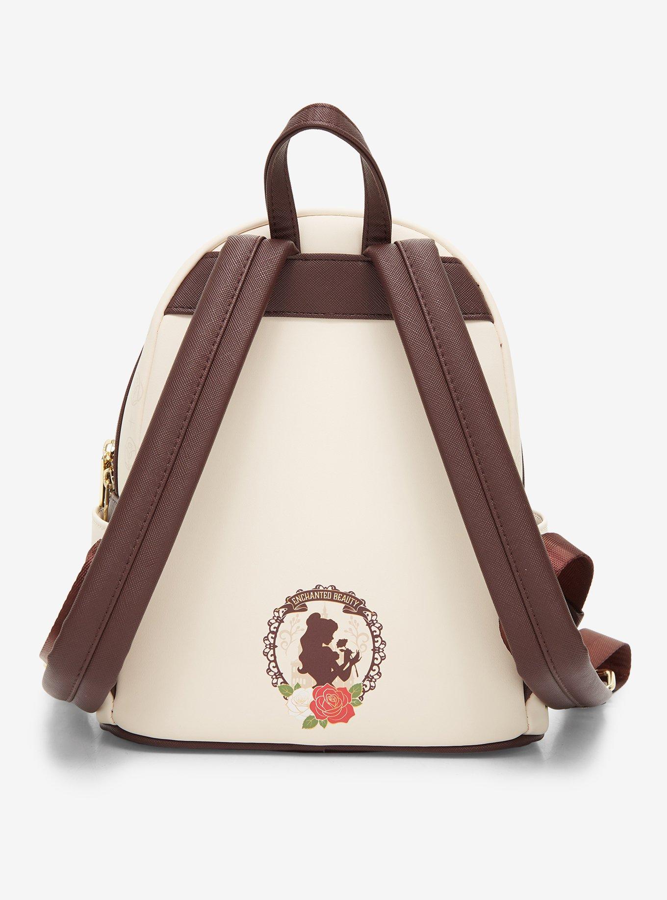 Loungefly Disney Beauty and The Beast Belle Roses Mini Backpack - BoxLunch Exclusive, , alternate - view 4