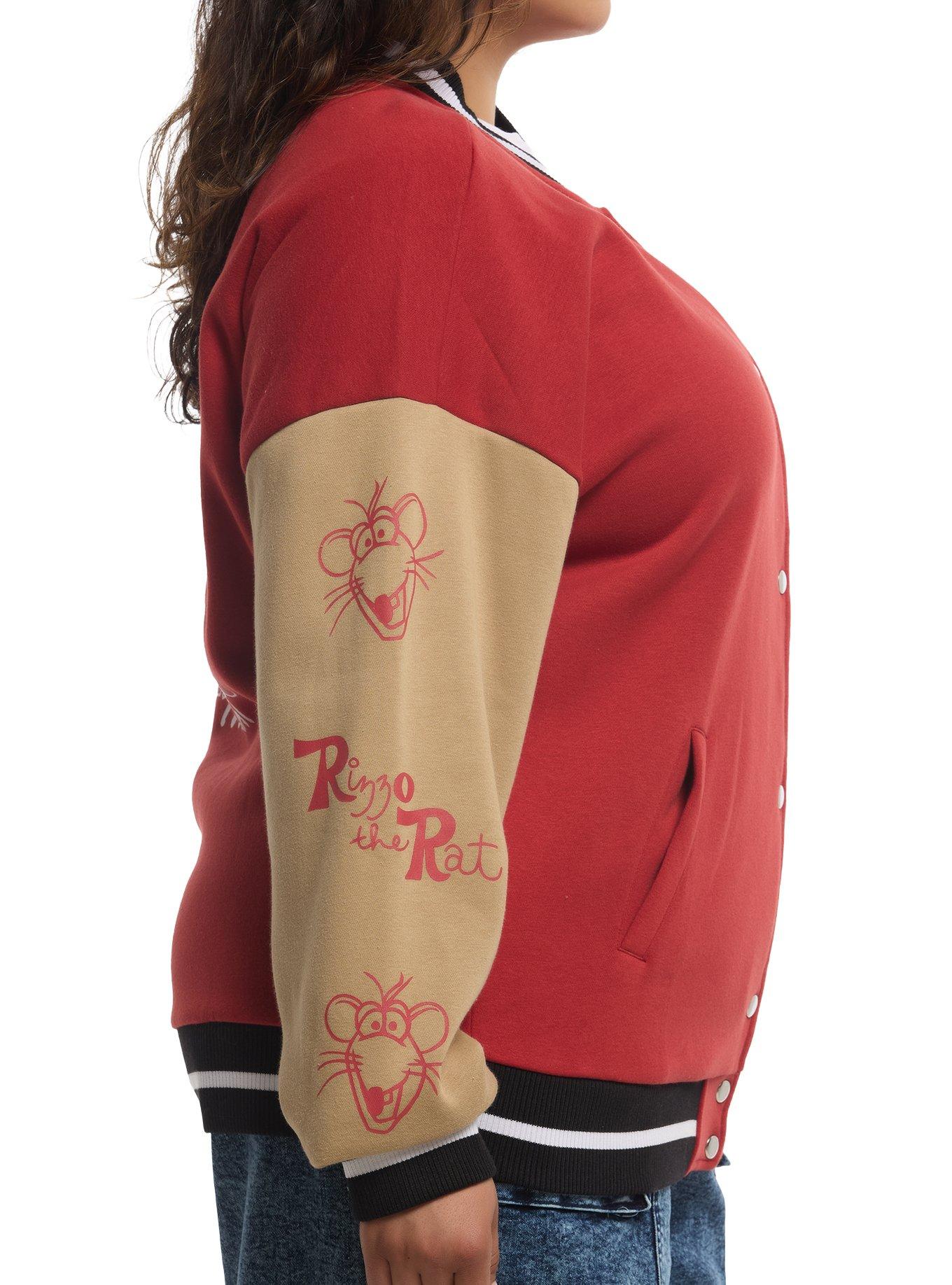 Disney The Muppets Rizzo Girls Oversized Varsity Jacket Plus Size, MULTI, alternate - view 4