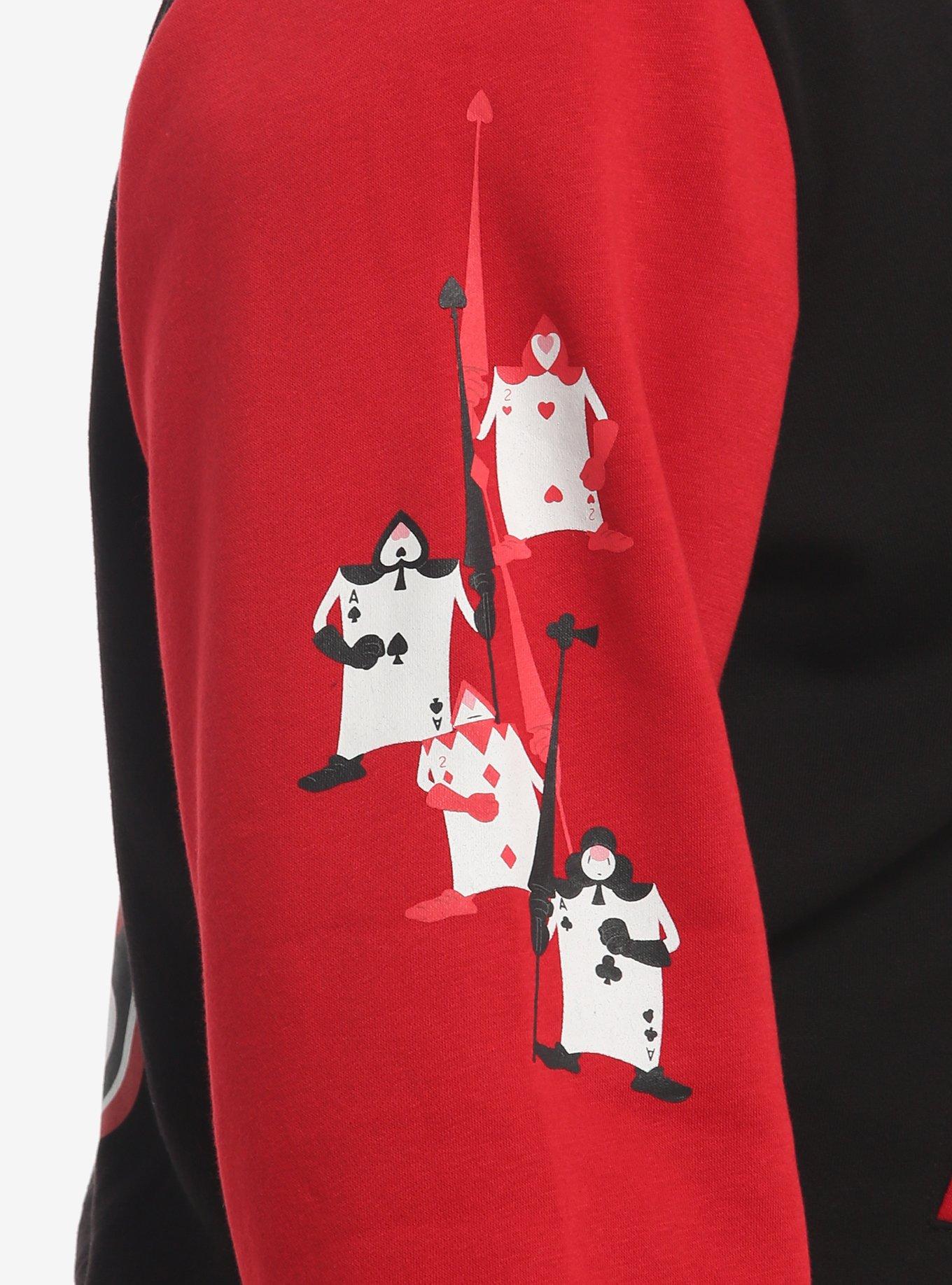 Disney Alice In Wonderland Queen Of Hearts Girls Varsity Jacket Plus Size, MULTI, alternate - view 4