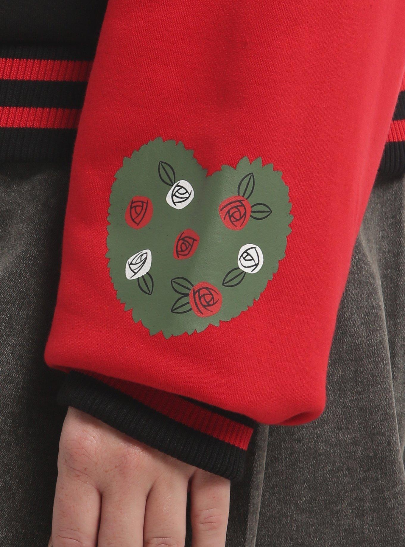 Disney Alice In Wonderland Queen Of Hearts Girls Varsity Jacket Plus Size, MULTI, alternate - view 5