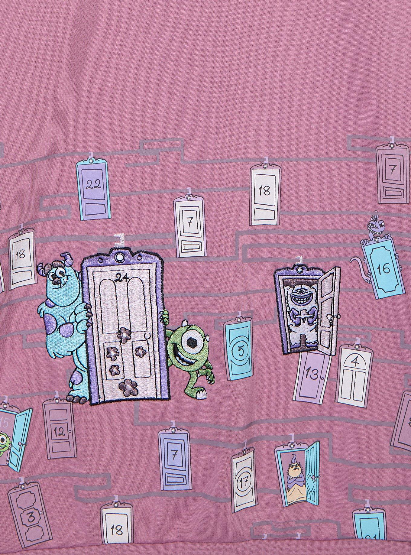 Disney Pixar Monsters, Inc. Door Chase Crewneck - BoxLunch Exclusive, LILAC, alternate - view 3