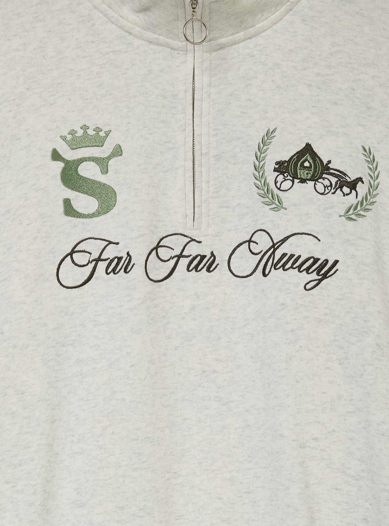 DreamWorks Shrek Far Far Away Women's Quarter-Zip Crewneck - BoxLunch Exclusive, GREEN, alternate - view 5