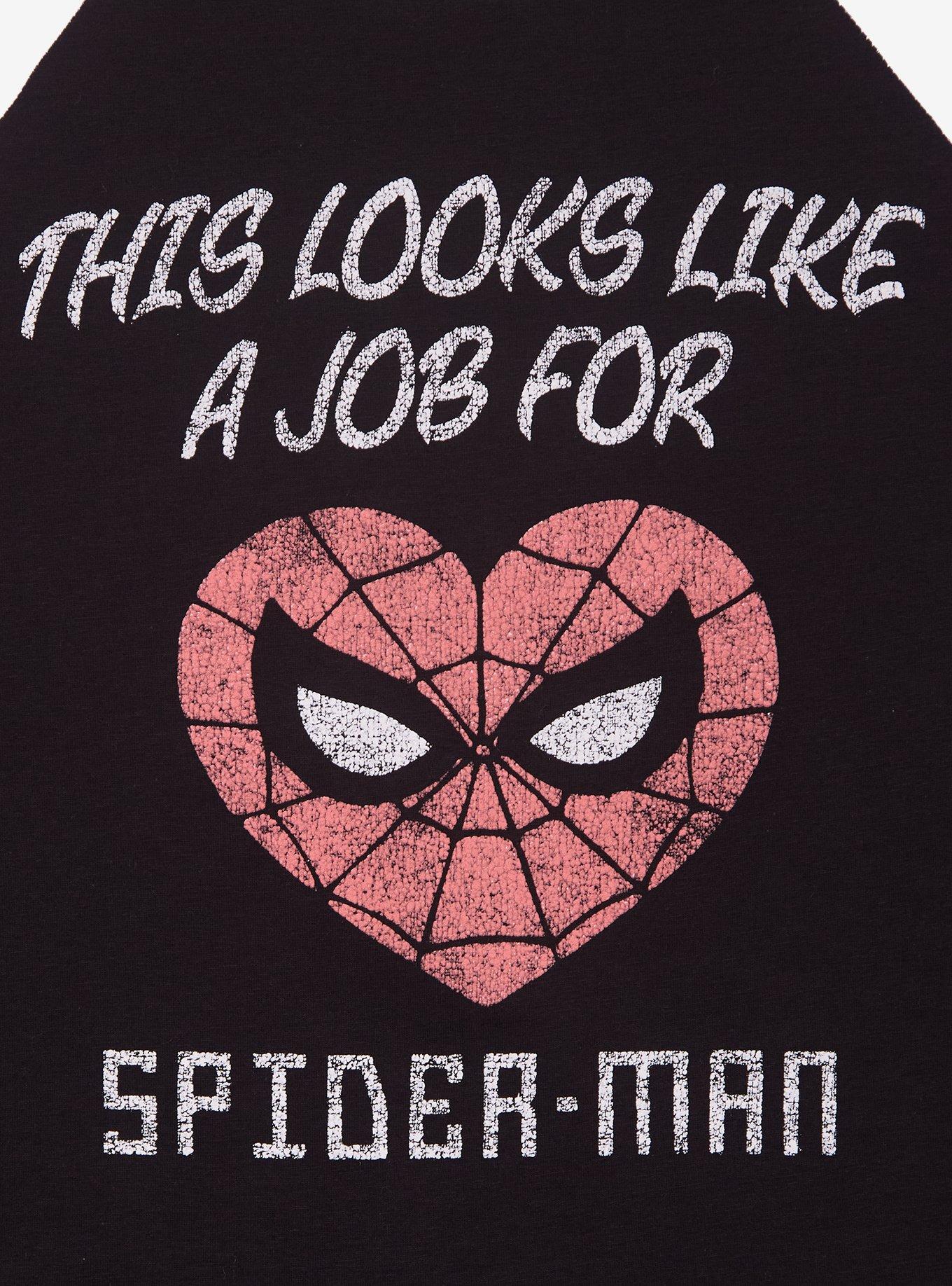 Marvel Spider-Man Job for Heart Women’s Ringer Baby Tee - BoxLunch Exclusive