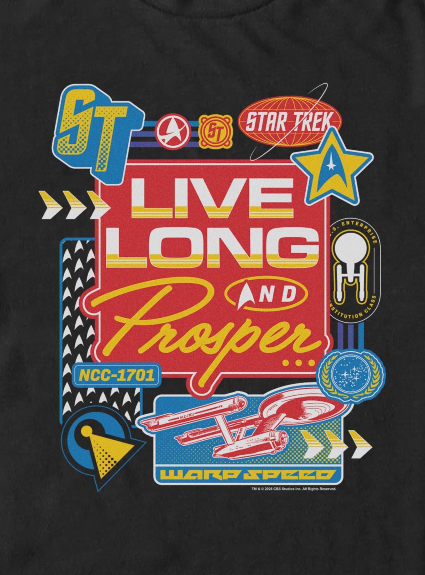 Star Trek: The Original Series Live Long and Prosper Badges Big & Tall T-Shirt
