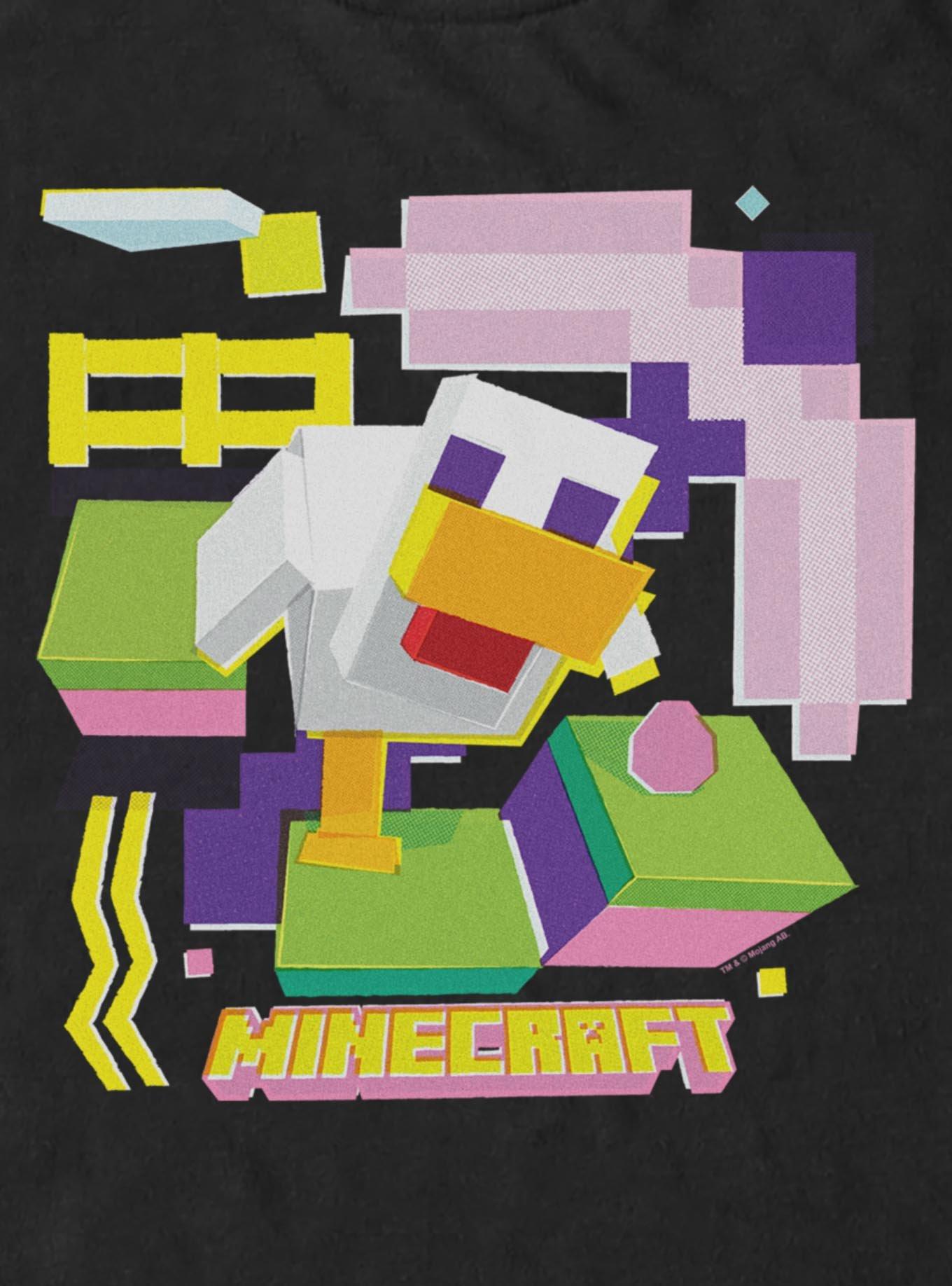 Minecraft Chicken Big & Tall T-Shirt, BLACK, alternate - view 2